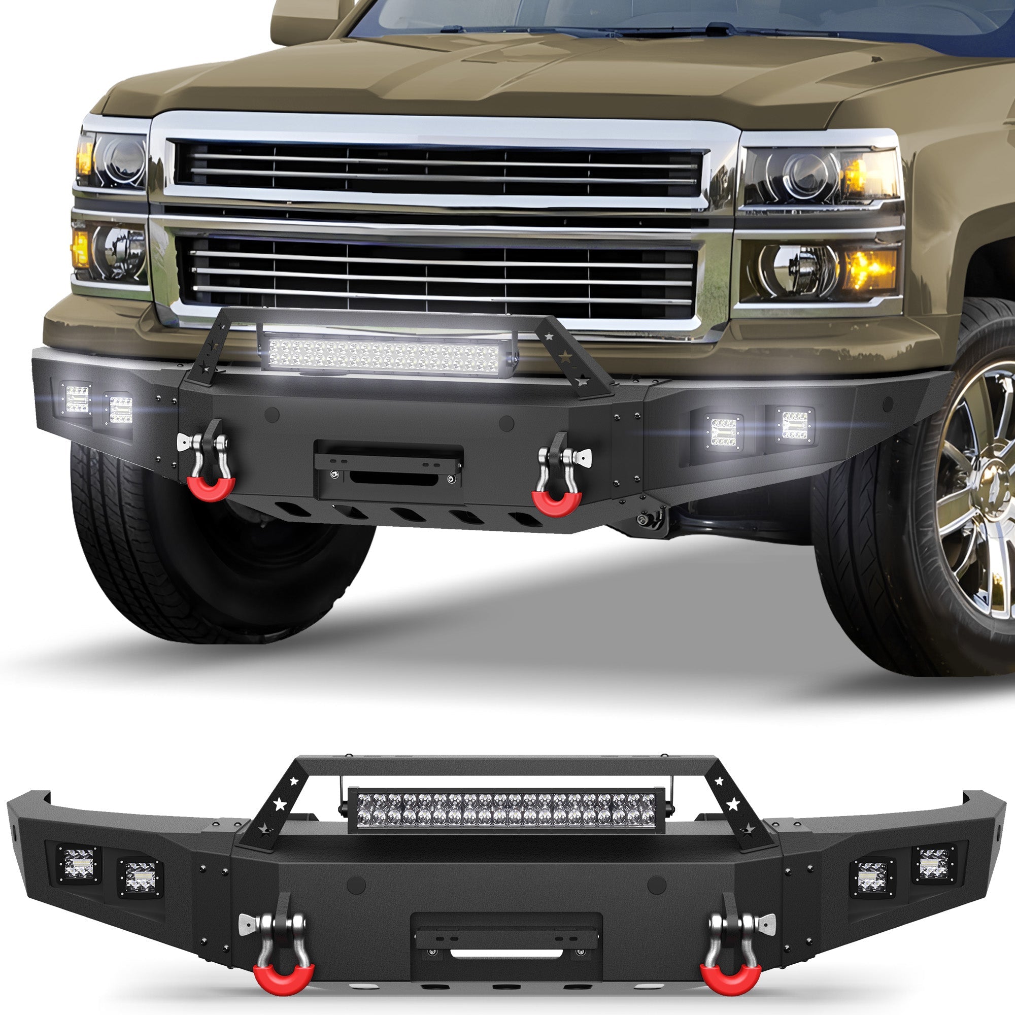 Silverado 1500 Front Bumper for 2014 2015 Chevy Silverado 1500 - nadiaauto