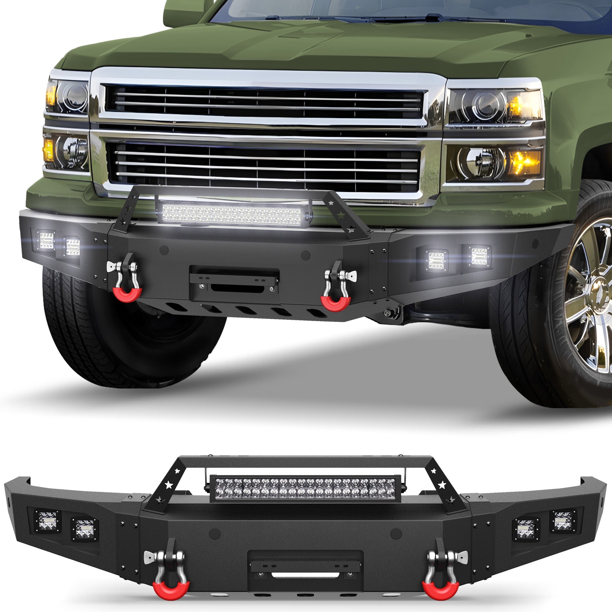 Silverado 1500 Front Bumper for 2014 2015 Chevy Silverado 1500 - nadiaauto