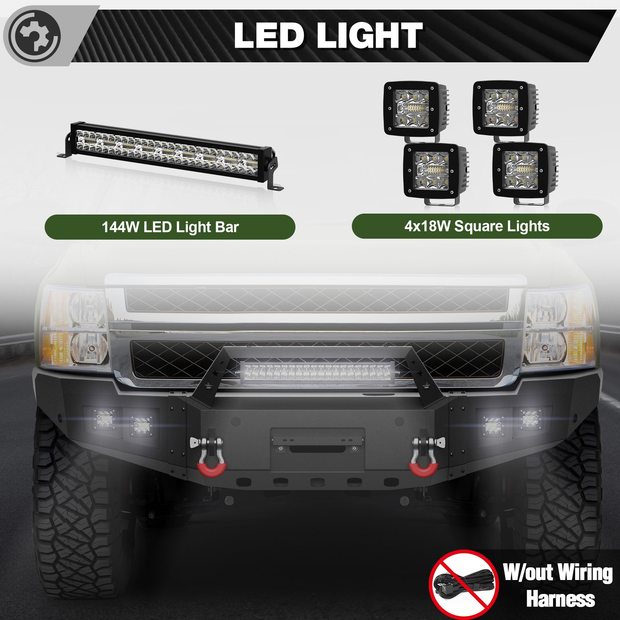 Silverado 2500/3500 Front Bumper Compatible with 2011 2012 2013 2014 Chevy Silverado 2500/3500 - nadiaauto
