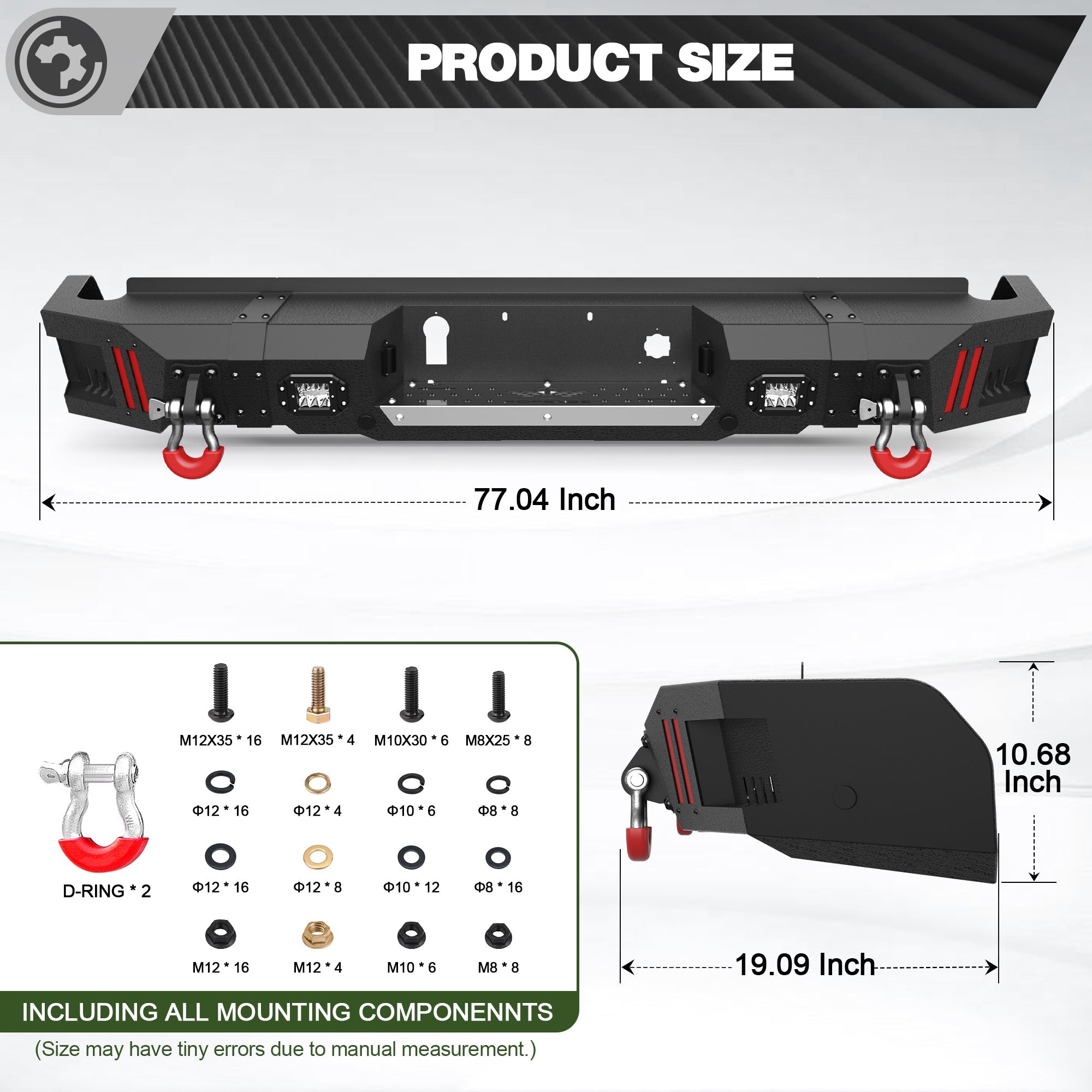 Silverado/Sierra 1500 Rear Bumper for 2019-2025 Chevy Silverado 1500/GMC Sierra 1500 - nadiaauto