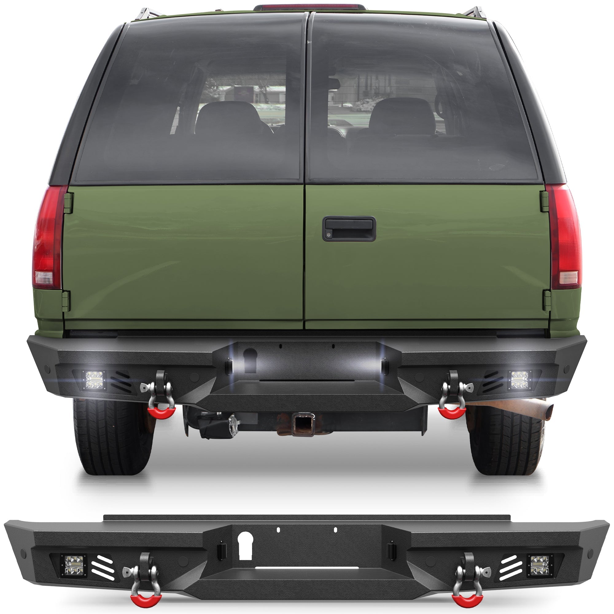 Suburban Rear Bumper for 1992-1999 Chevy Suburban/GMC Yukon and 1995-1999 Chevy Tahoe - nadiaauto