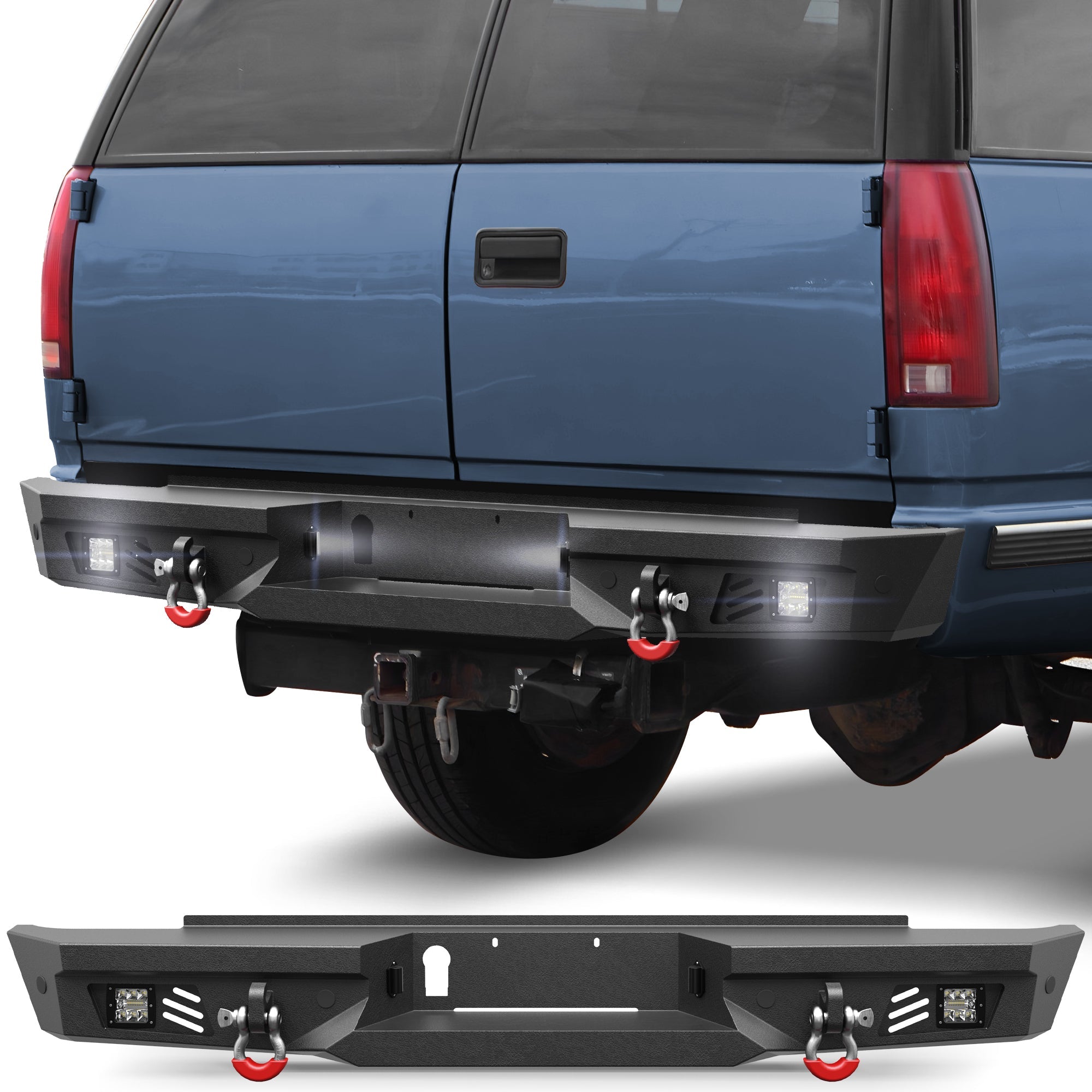Suburban Rear Bumper for 1992 - 1999 Chevy Suburban/GMC Yukon and 1995 - 1999 Chevy Tahoe - nadiaauto