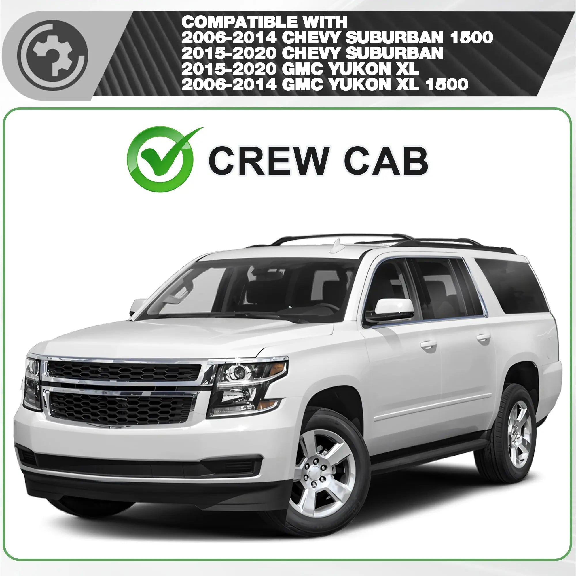Suburban Running Boards Side Step Compatible for Chevy Suburban 2006-2020,GMC Yukon XL 2006-2020 - nadiaauto