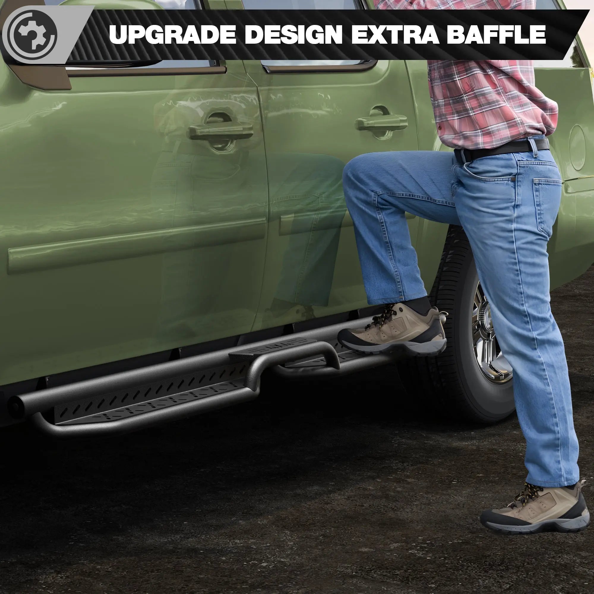 Suburban Running Boards Side Step Compatible for Chevy Suburban 2006-2020,GMC Yukon XL 2006-2020 - nadiaauto