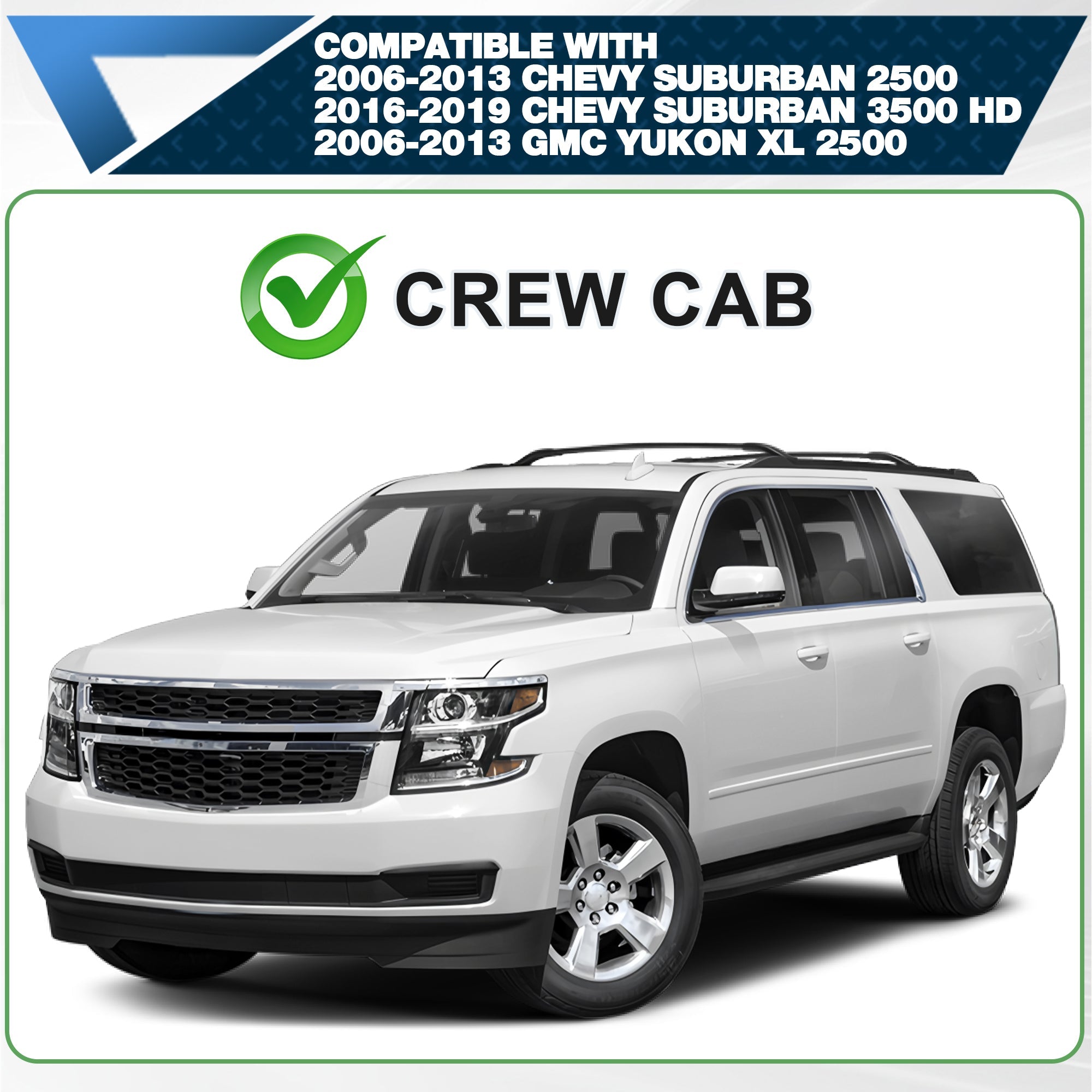 Suburban Running Boards Side Step Compatible for Chevy Suburban 2006 - 2020,GMC Yukon XL 2006 - 2020 - nadiaauto