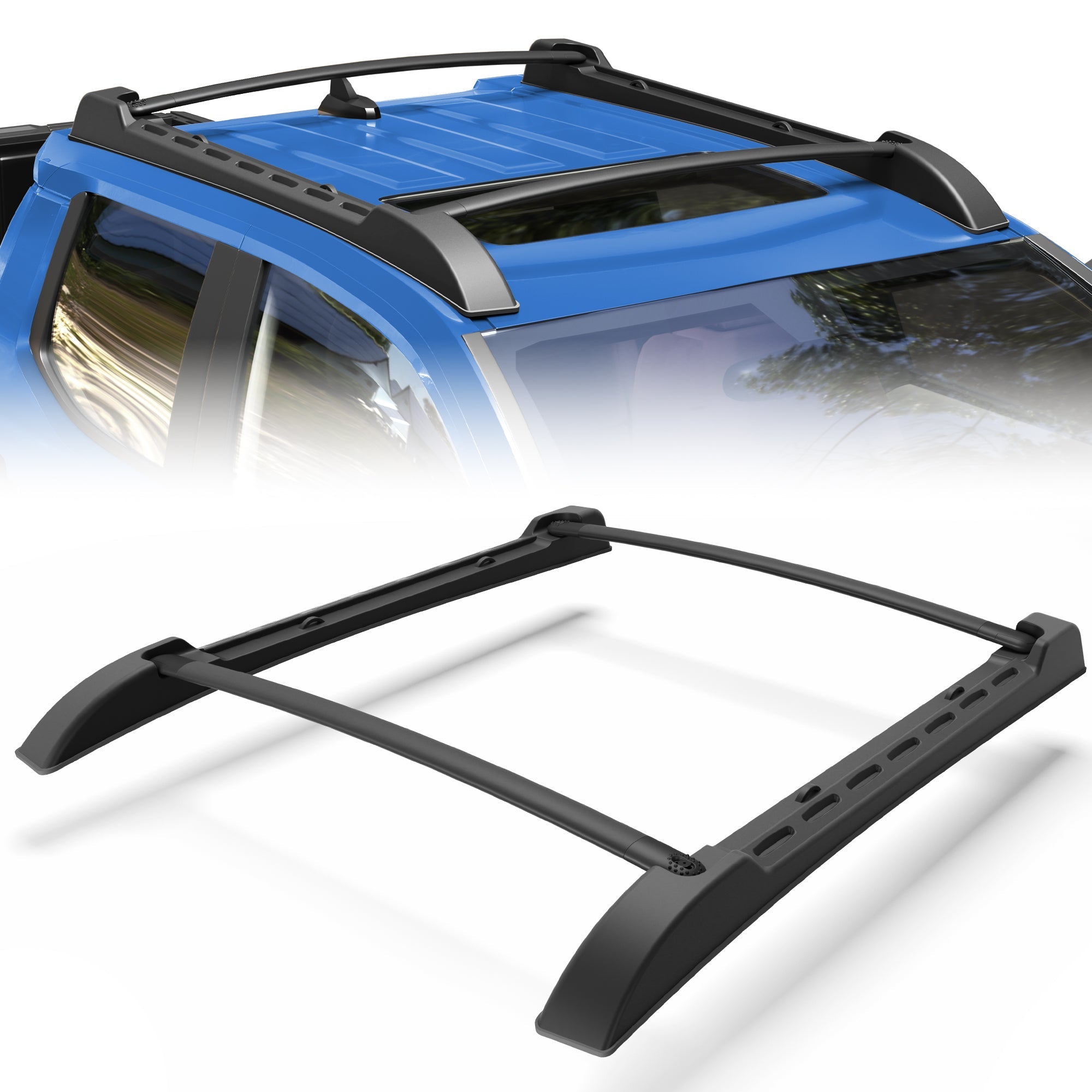 Tacoma Cargo Carriers Roof Rack Fit for 2024 - 2025 Toyota Tacoma Double Cab Aluminum - nadiaauto