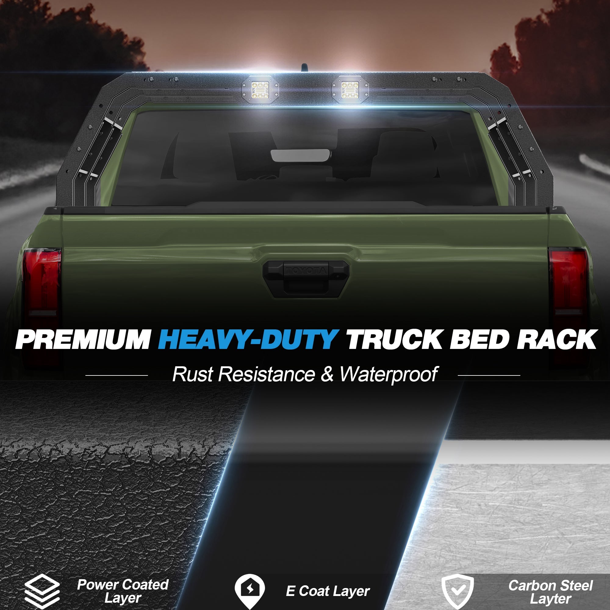 Tacoma Overland Bed Rack 17.3