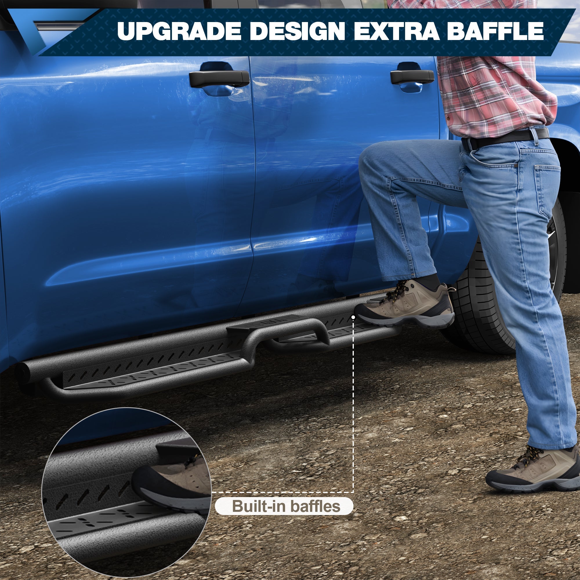 Tundra Running Boards Side Steps Fits for 2007 - 2021 Toyota Tundra CrewMax 4 - Door - nadiaauto