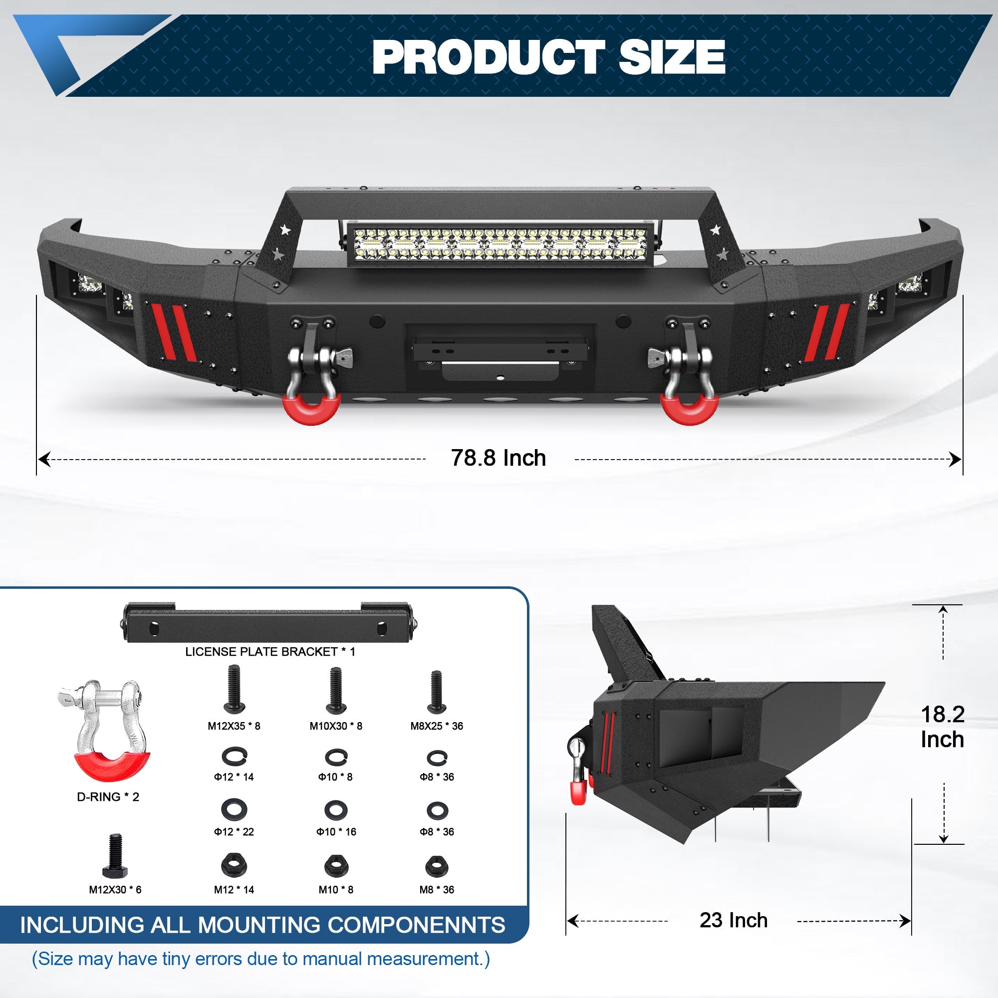 04 - 21 Tundra Front Bumper For 2014 2015 2016 2017 2018 2019 2020 2021 Toyota Tundra - nadiaauto