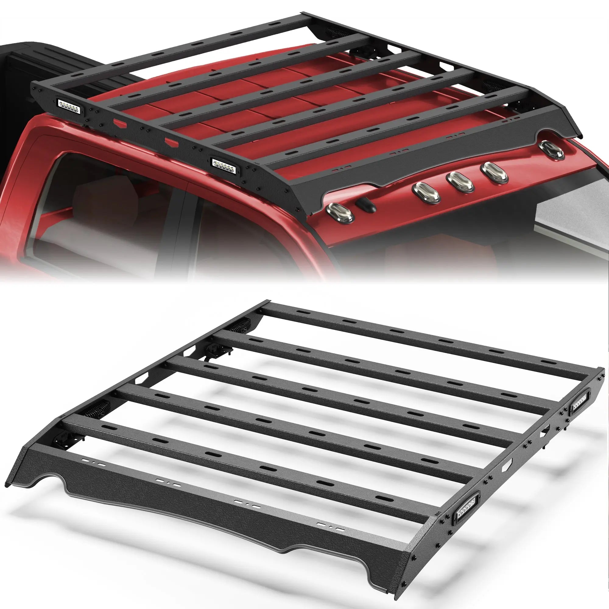 Longsun Ram 2500 Roof Rack Rooftop Cargo Rack for 2010-2018 RAM 2500 Crew Cab