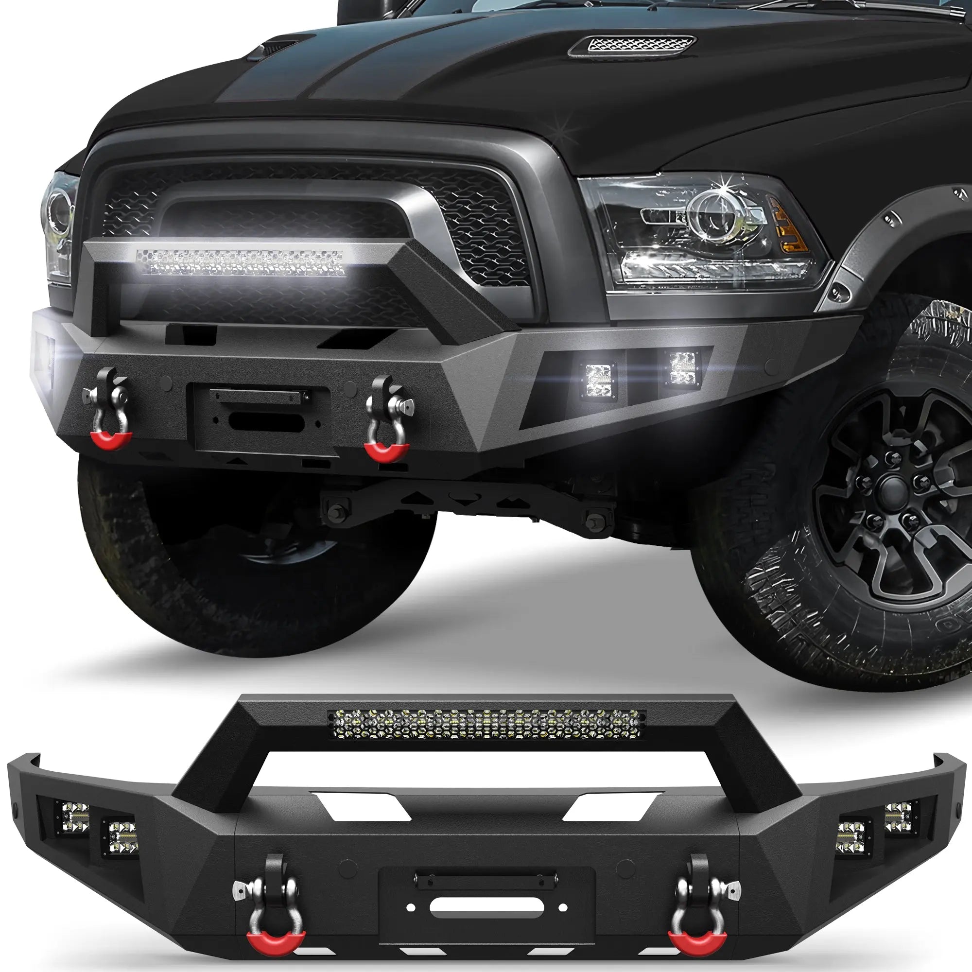 Longsun Ram 1500 Rebel Front Bumper for 2015-2018 Ram 1500 Rebel Only