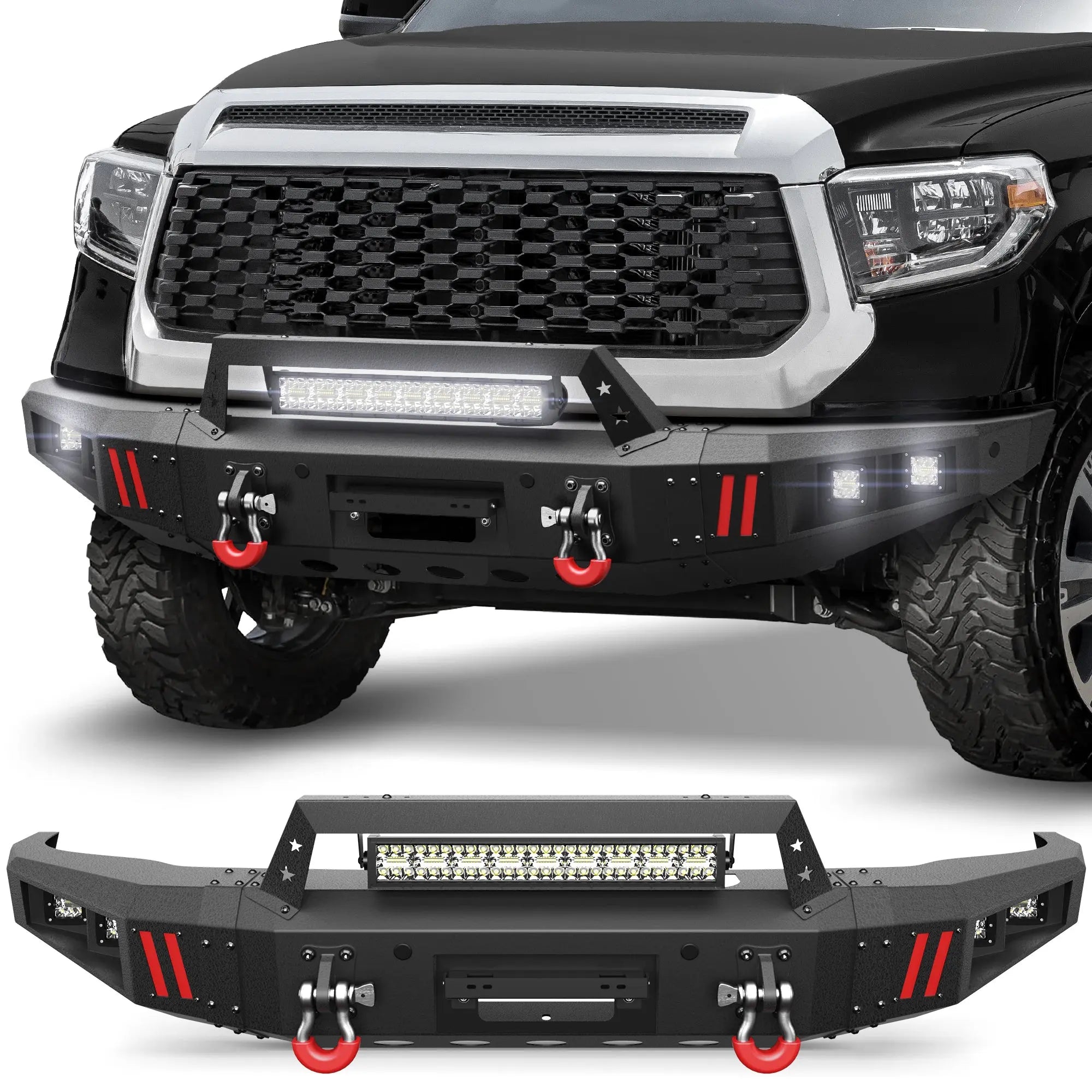 04-21 Tundra Front Bumper For 2014 2015 2016 2017 2018 2019 2020 2021 Toyota Tundra