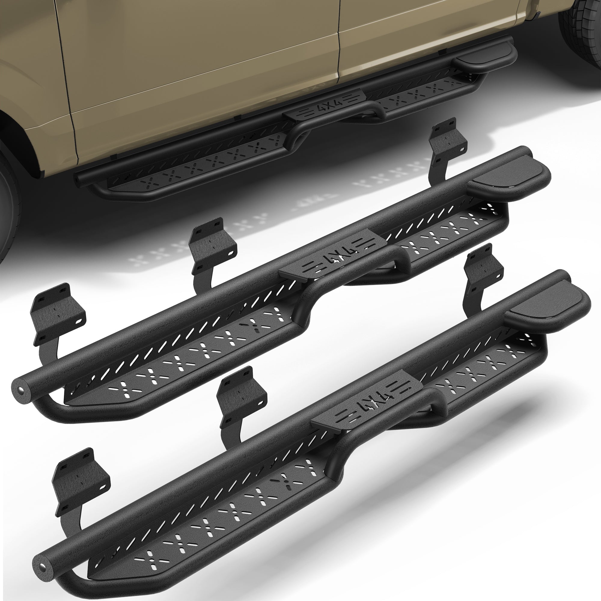 F250 Running Boards Side Steps Compatible with 2015-2025 Ford F150,2017-2025 F250/F350