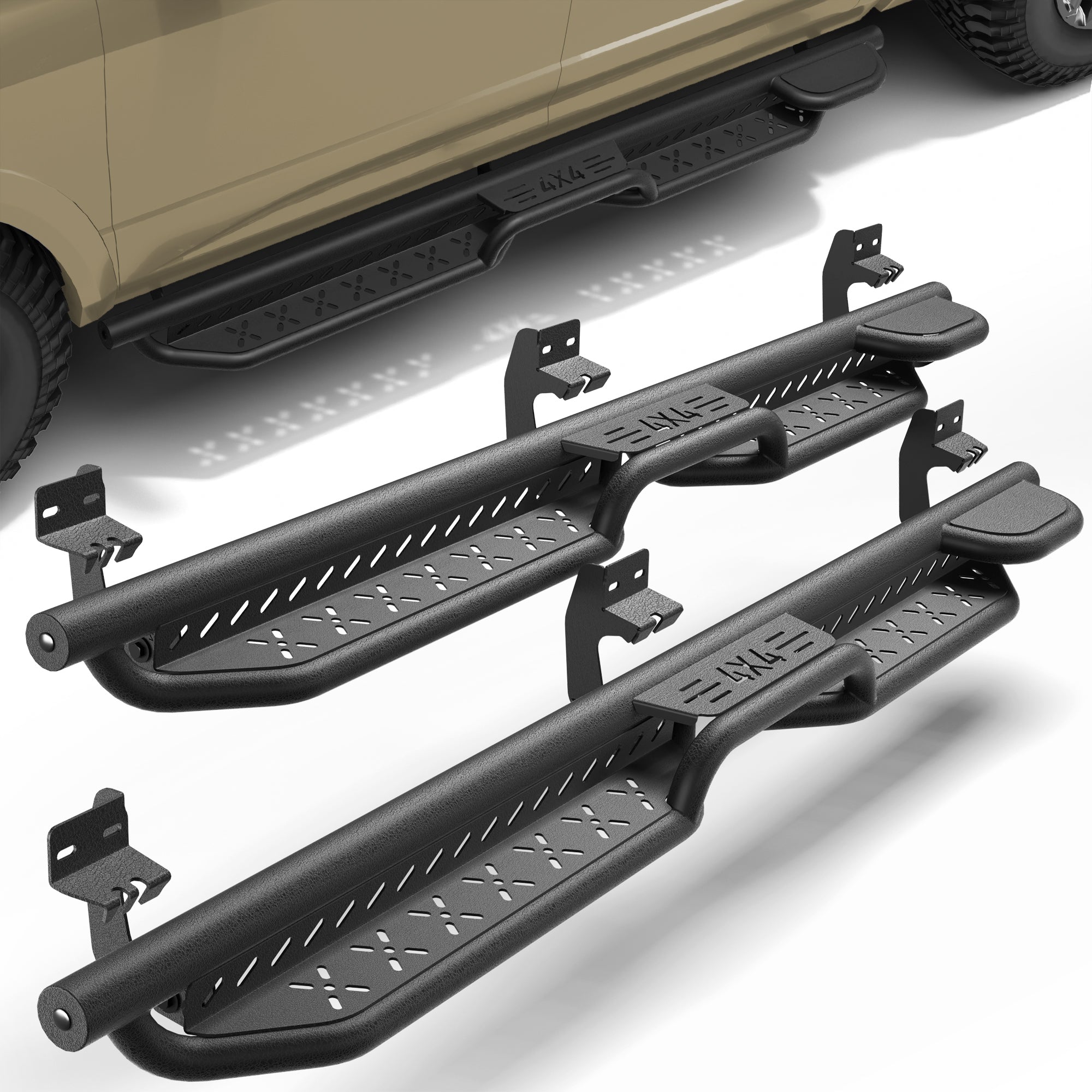 Running Boards Side Steps Compatible with 2009-2018 Dodge Ram 1500 (Including 2019-2025 Classic), 2010-2025 Ram 2500/3500 Crew Cab