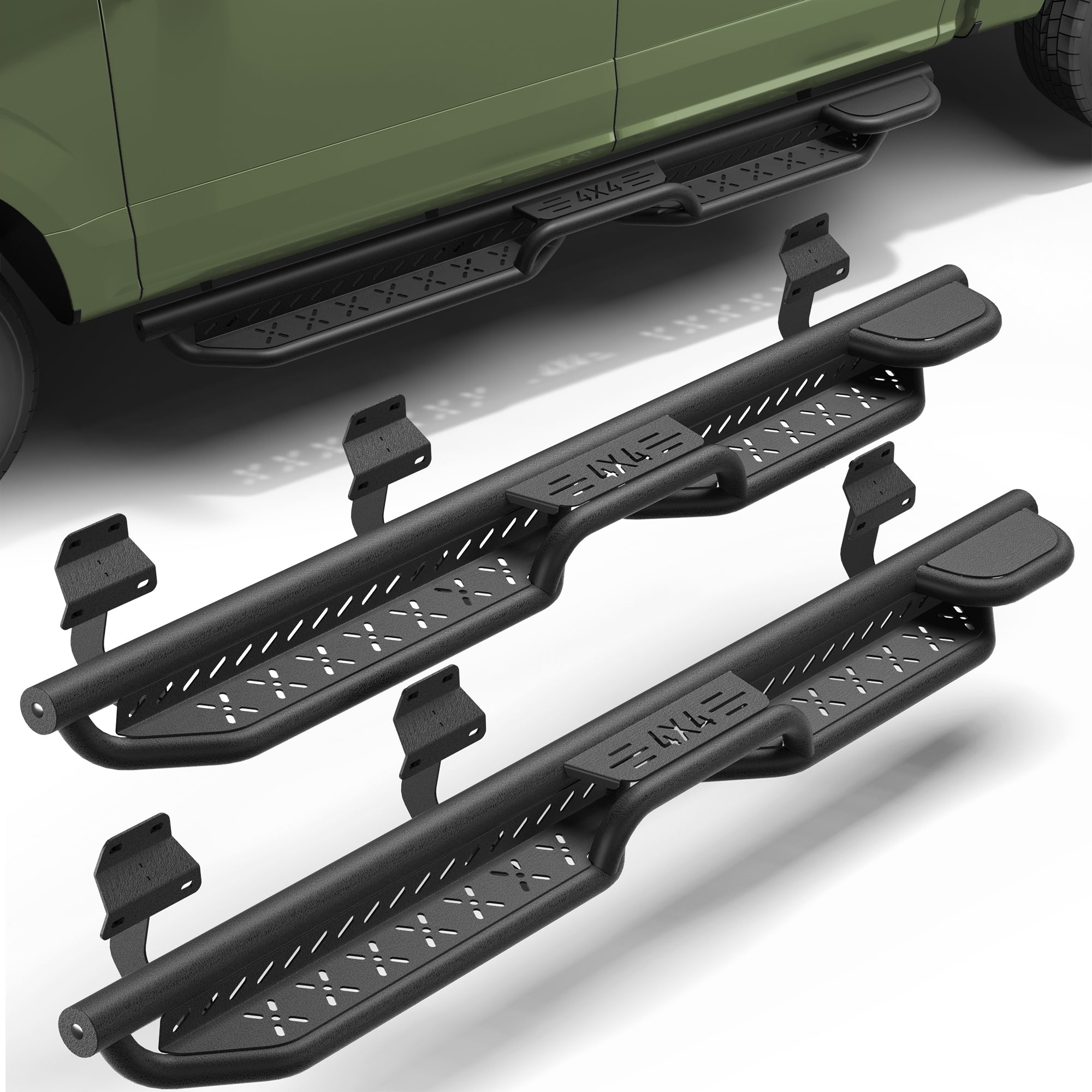F250 Running Boards Side Steps Compatible with 2015-2025 Ford F150,2017-2025 F250/F350