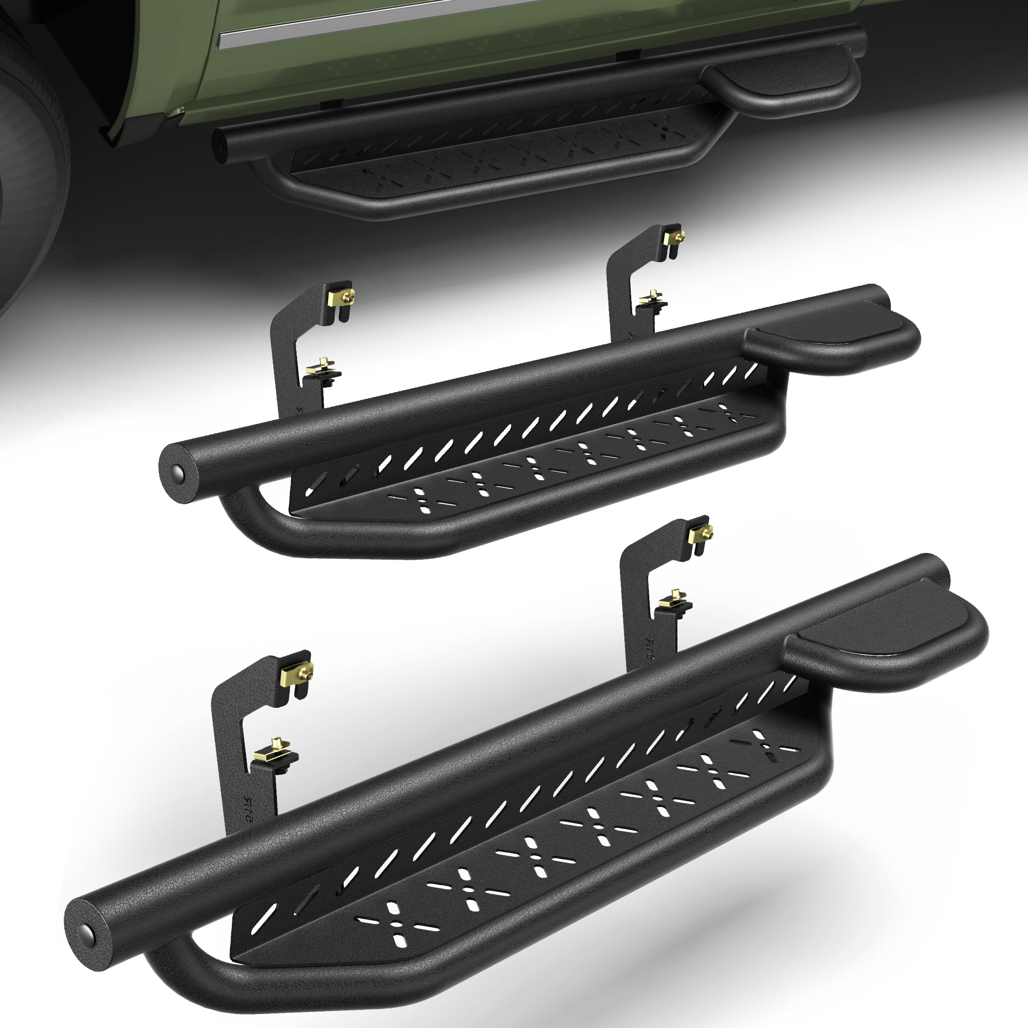 Silverado 1500 Running Boards Side Steps for 2007-2018 Silverado 1500 Regular Cab 2 Doors Only