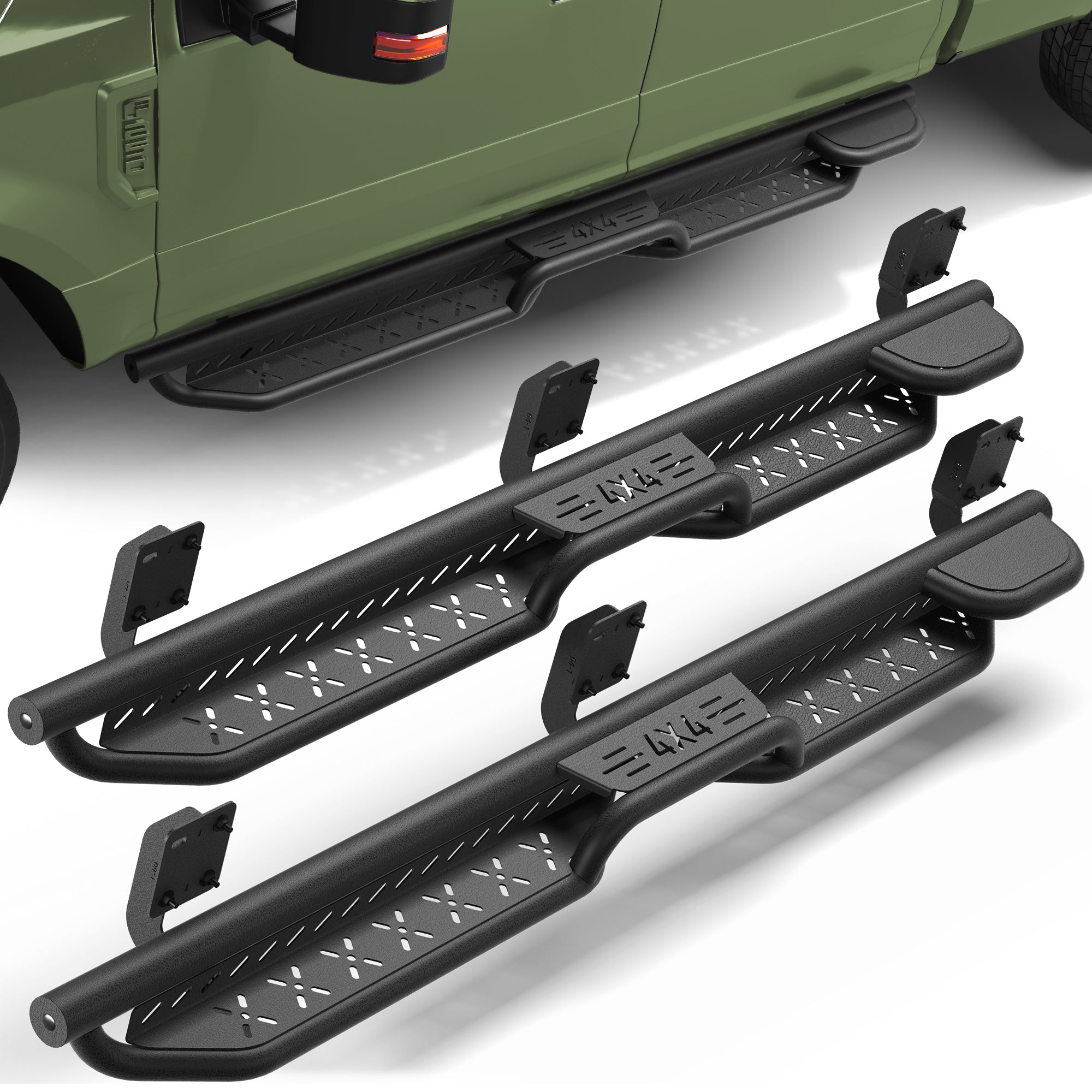 F250 Running Boards Side Steps Compatible for 1999-2016 Ford F250 SuperCrew (4 Door)