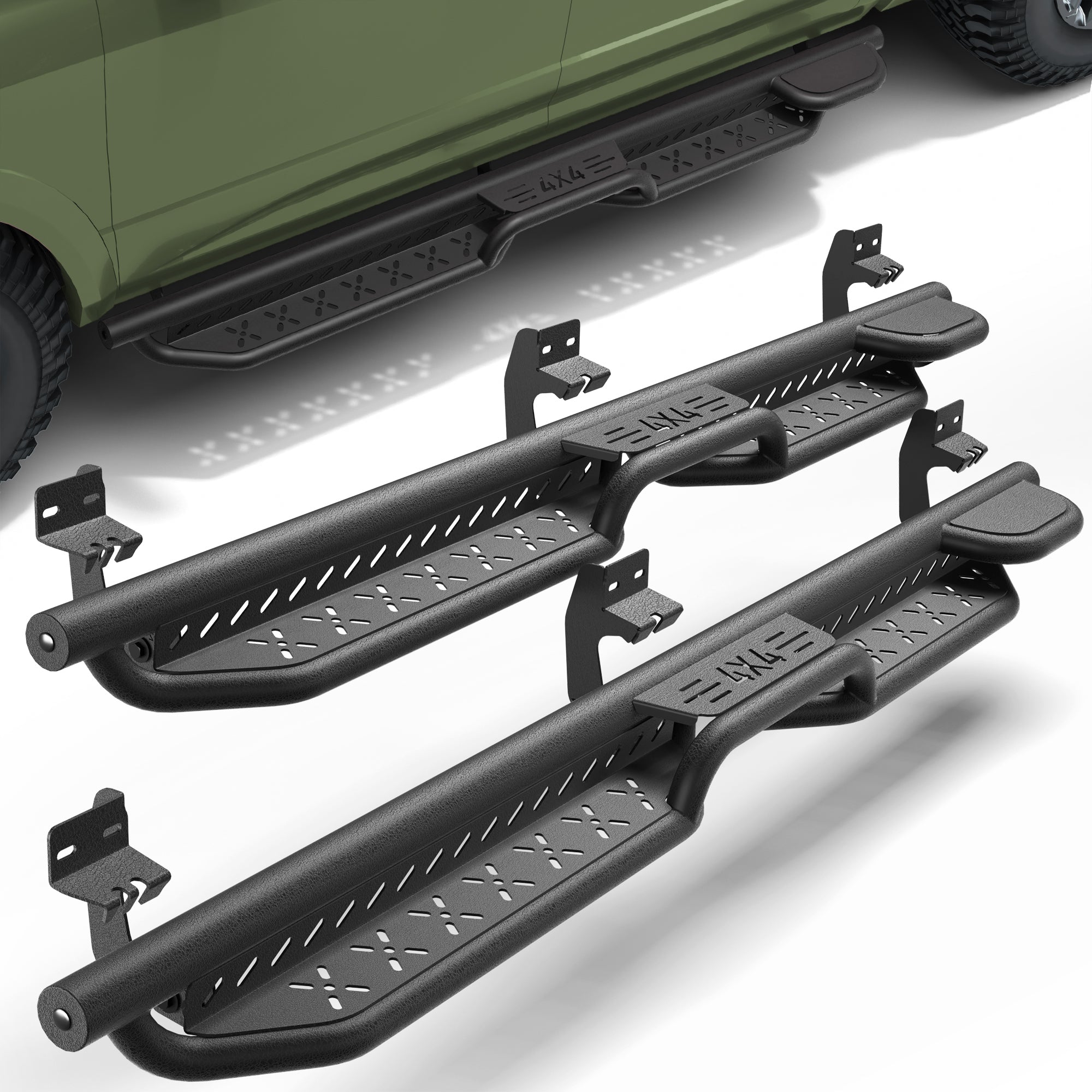 Running Boards Side Steps Compatible with 2009-2018 Dodge Ram 1500 (Including 2019-2025 Classic), 2010-2025 Ram 2500/3500 Crew Cab