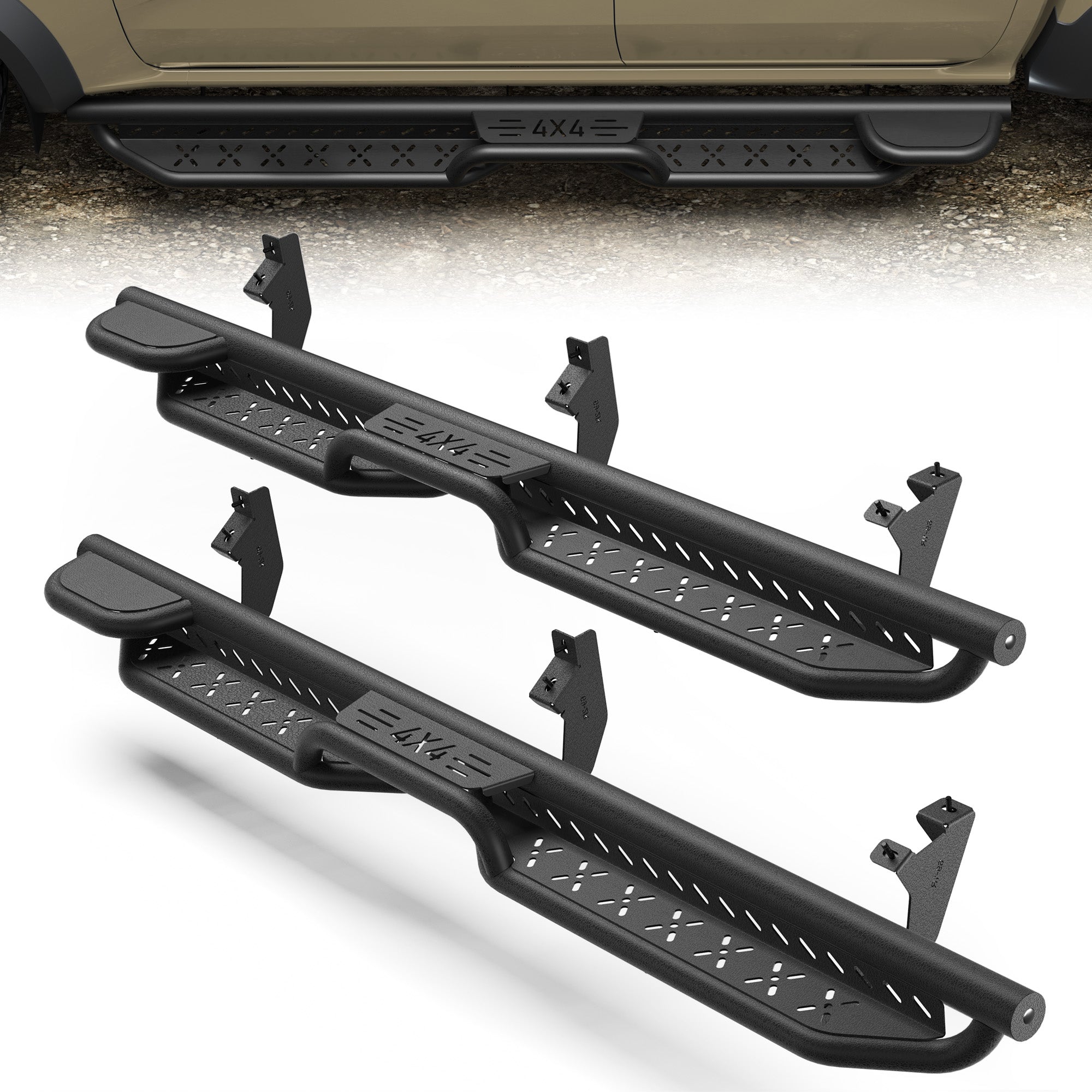 Ranger Running Boards Side Step Ford Ranger 2019 2020 2021 2022 2023 2024 SuperCrew(4 Door)