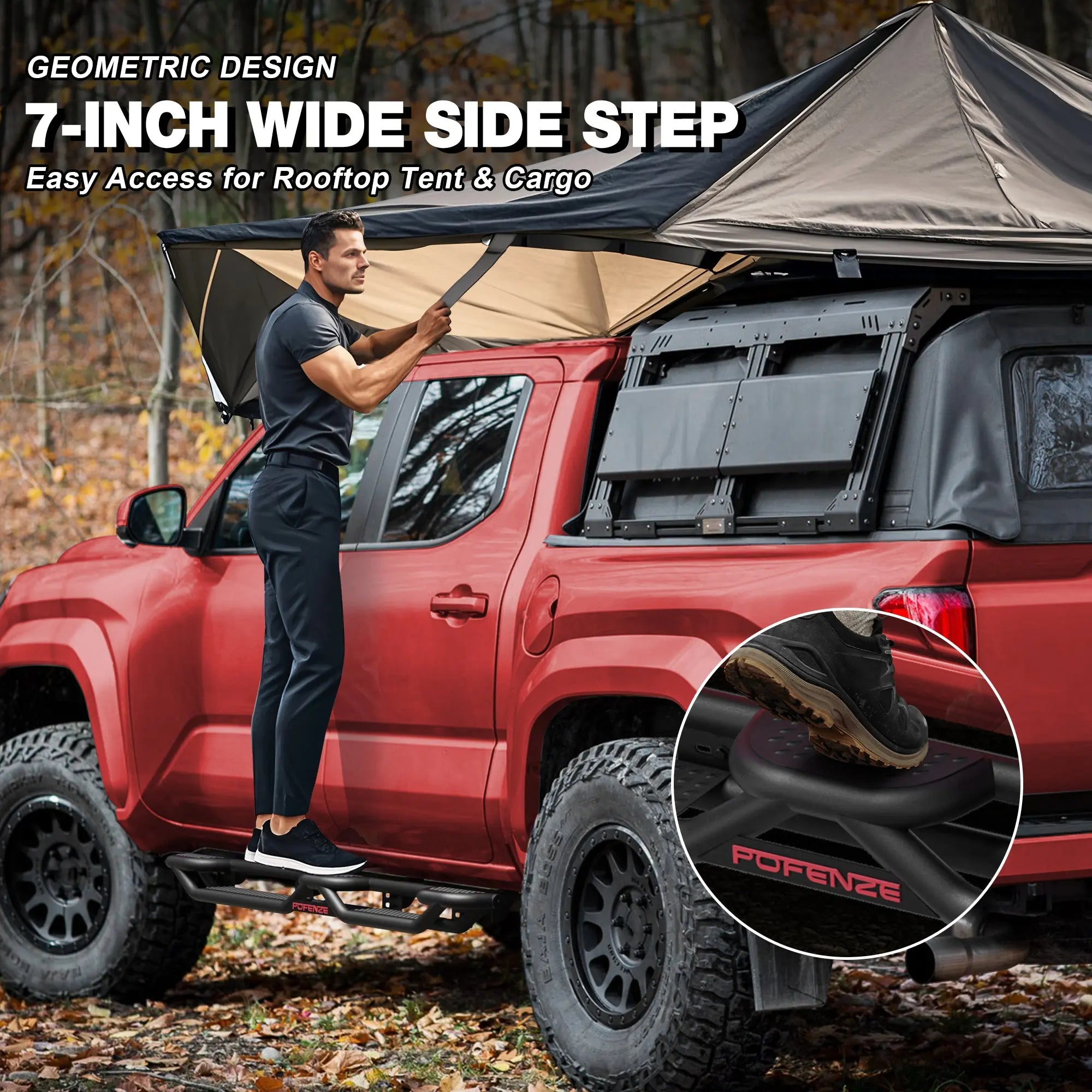 Running Boards for 2007–2018 Chevy Silverado GMC Sierra 1500 & 2007–2019 2500HD 3500HD Crew Cab