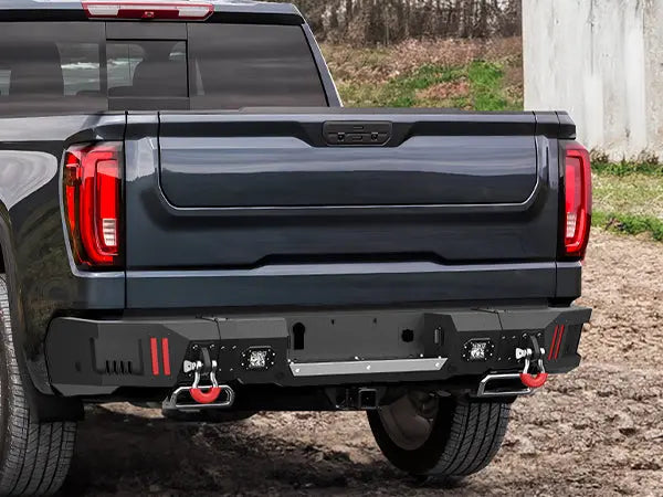 Longsun Silverado/Sierra 1500 Rear Bumper for 2019-2025 Chevy Silverado 1500/GMC Sierra 1500