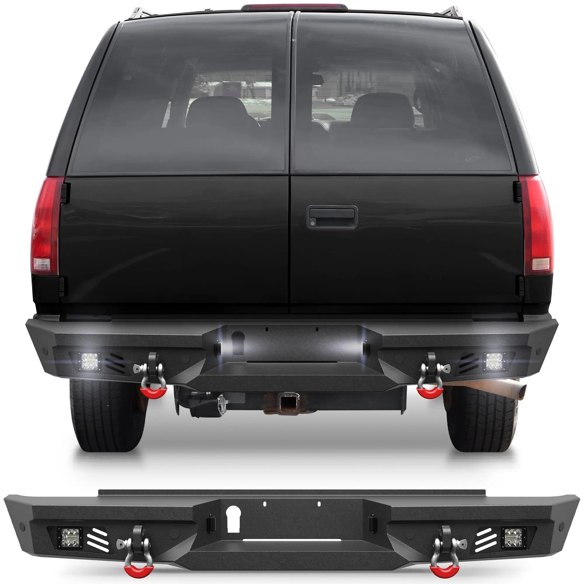 Longsun Suburban Rear Bumper for 1992-1999 Chevy Suburban/GMC Yukon and 1995-1999 Chevy Tahoe