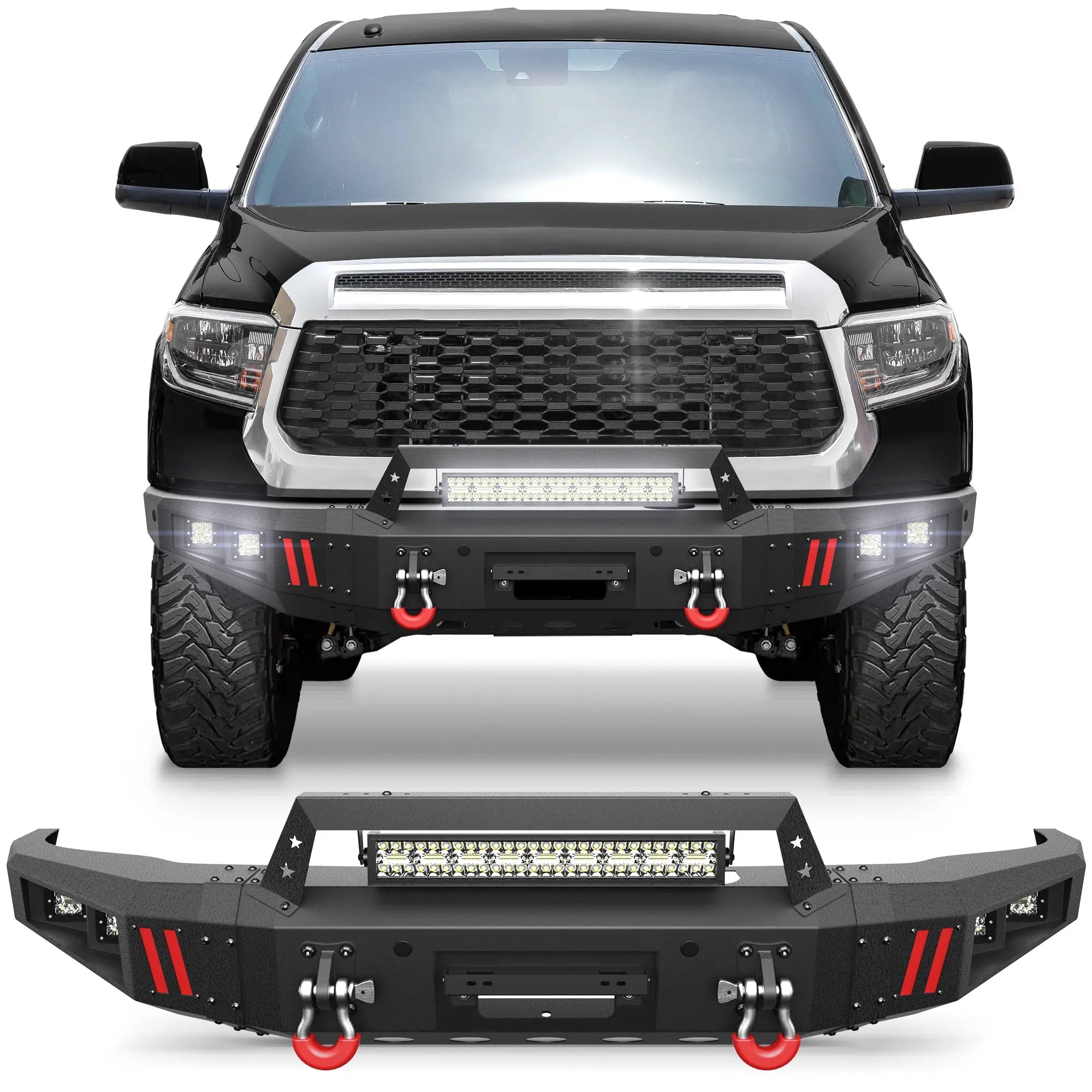 04-21 Tundra Front Bumper For 2014 2015 2016 2017 2018 2019 2020 2021 Toyota Tundra