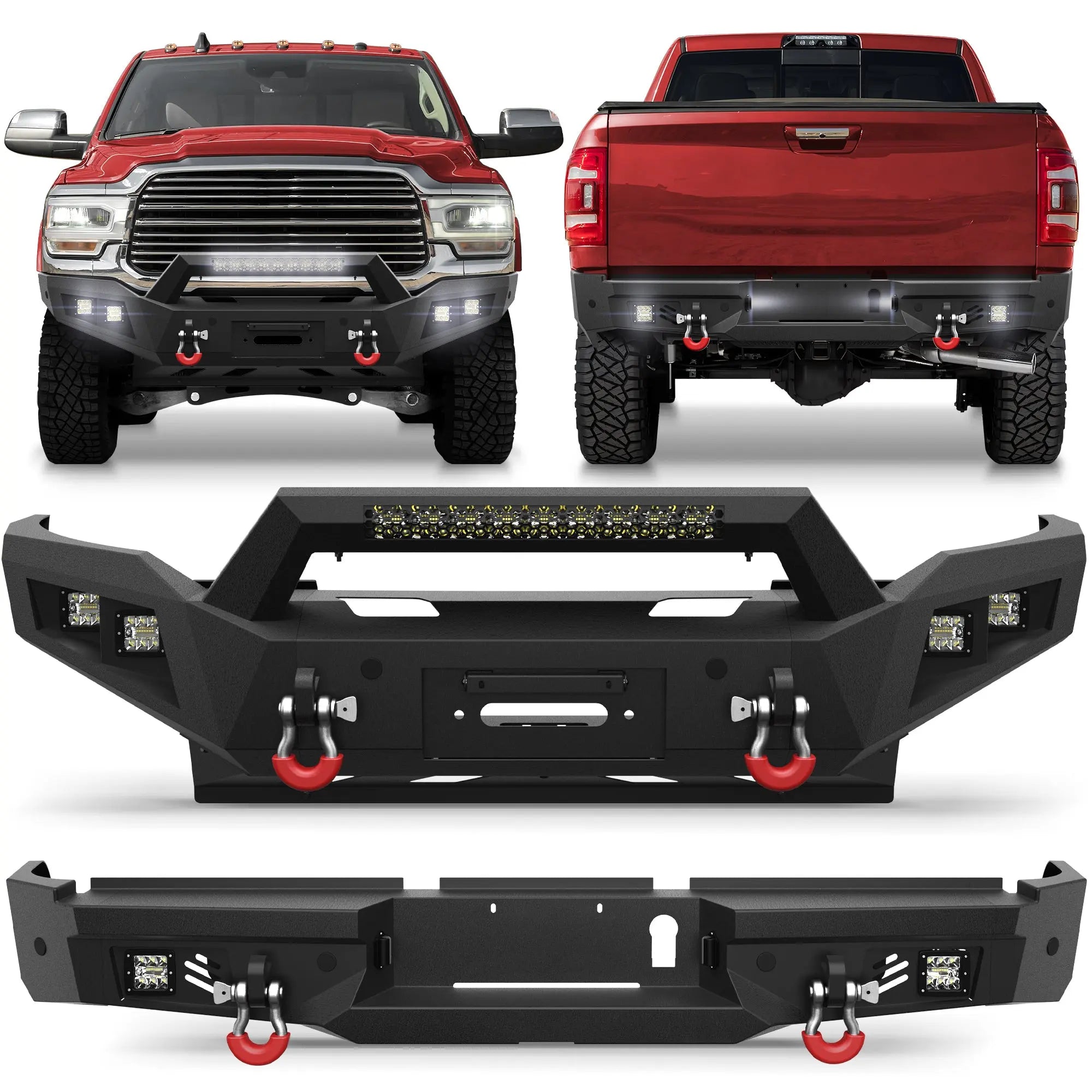 Ram Front & Rear Bumper for 2019 2020 2021 2022 2023 2024 2025 2026 Ram 2500 & 3500