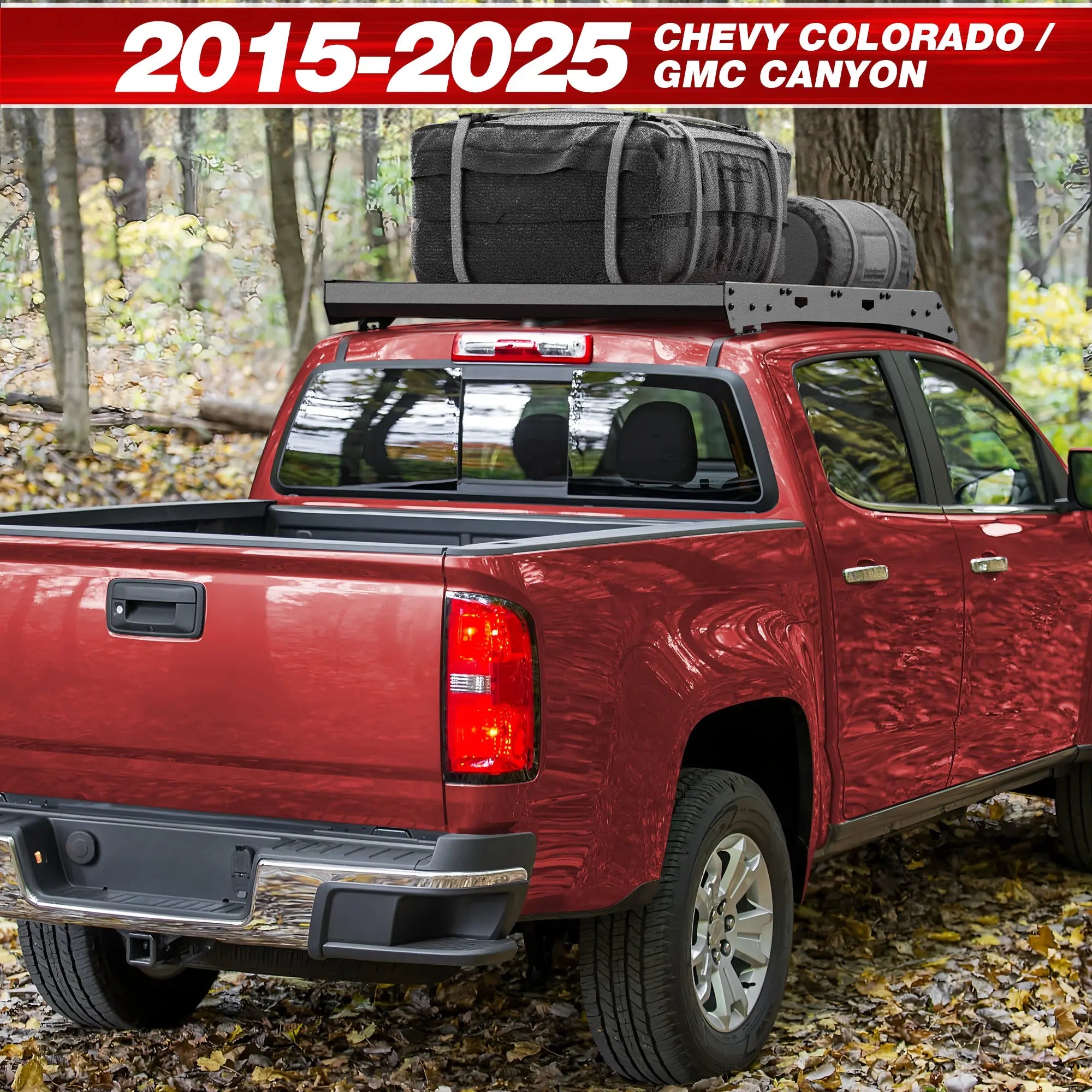 Longsun Colorado Roof Rack Compatible with 2015-C2025 Chevy Colorado Crew Cab 4 Door Only
