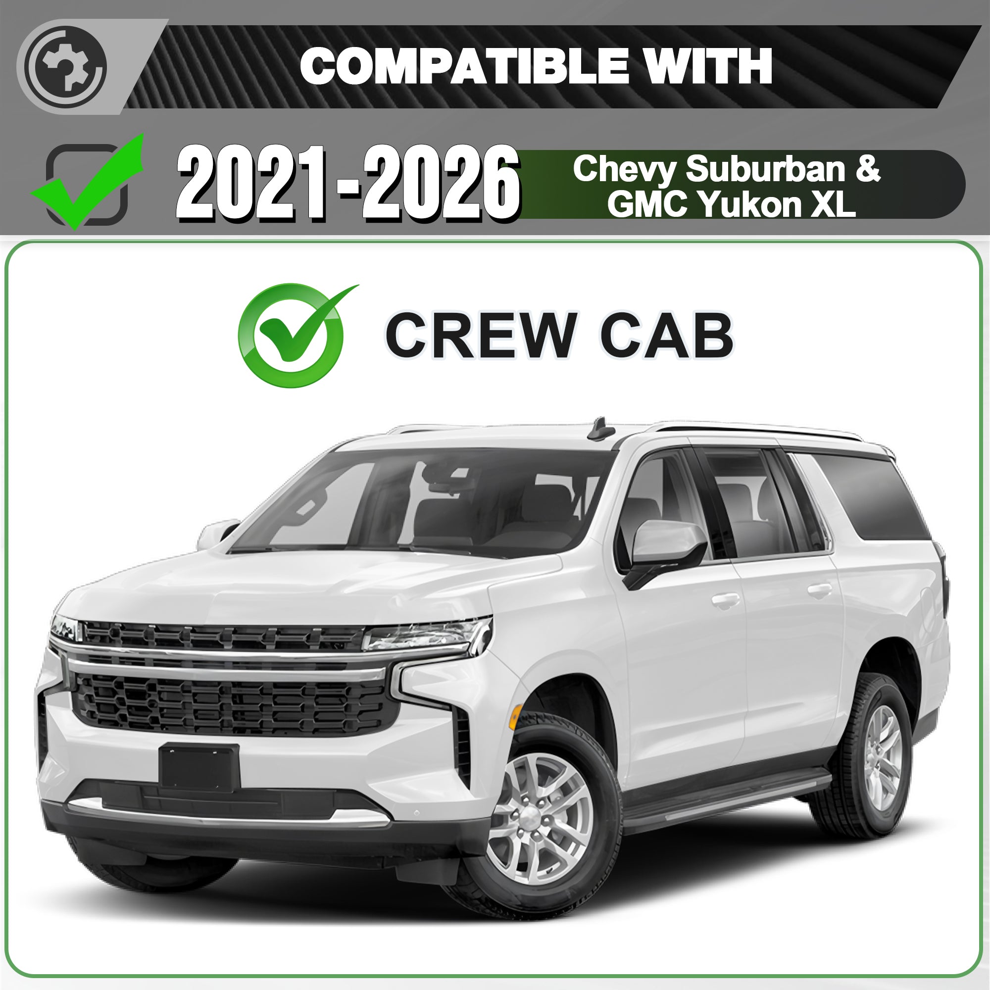 Suburban Running Boards Side Step Compatible for Chevy Suburban 2021-2026 & GMC Yukon XL 2021-2026