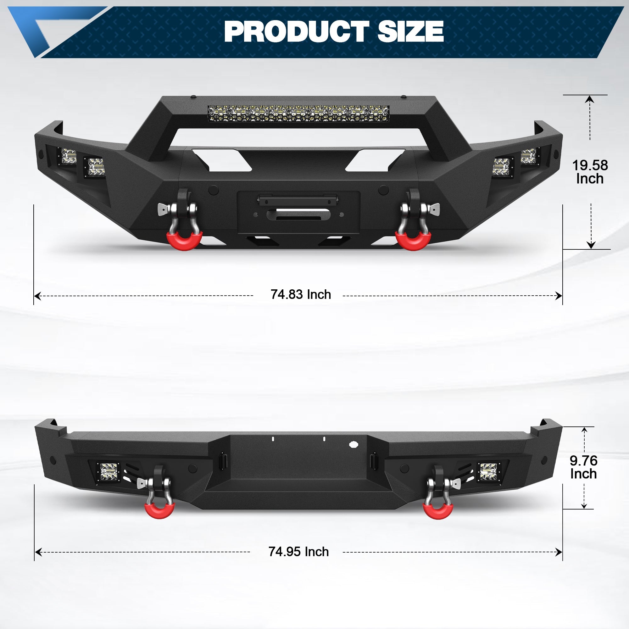 2006 2007 2008 F150 Front and Rear Bumper Set for 2006 - 2008 Ford F150 Truck - nadiaauto