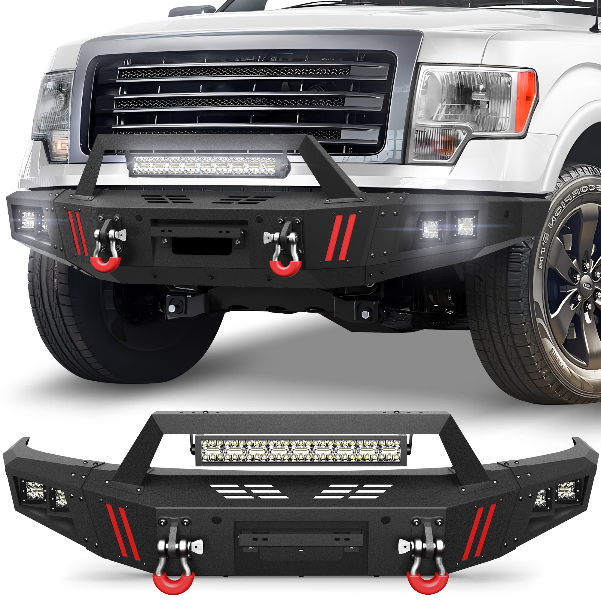 2009-2014 F-150 Front Bumper Compatible with 2009-2014 F150 Excluding Raptor