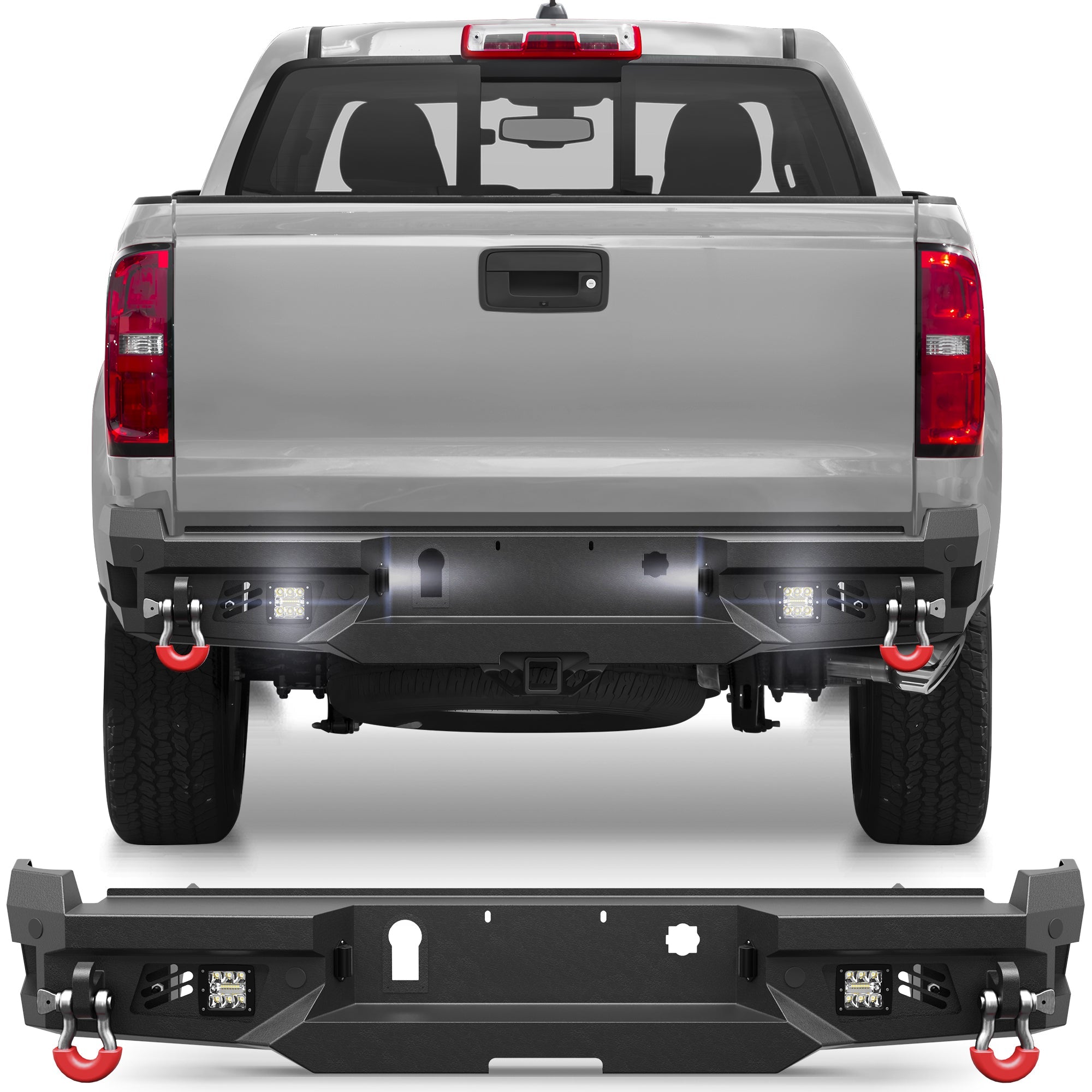 Chevy Colorado/GMC Canyon Rear Bumper for 2015-2022 Chevy Colorado (Excluding ZR2) and GMC Canyon - nadiaauto