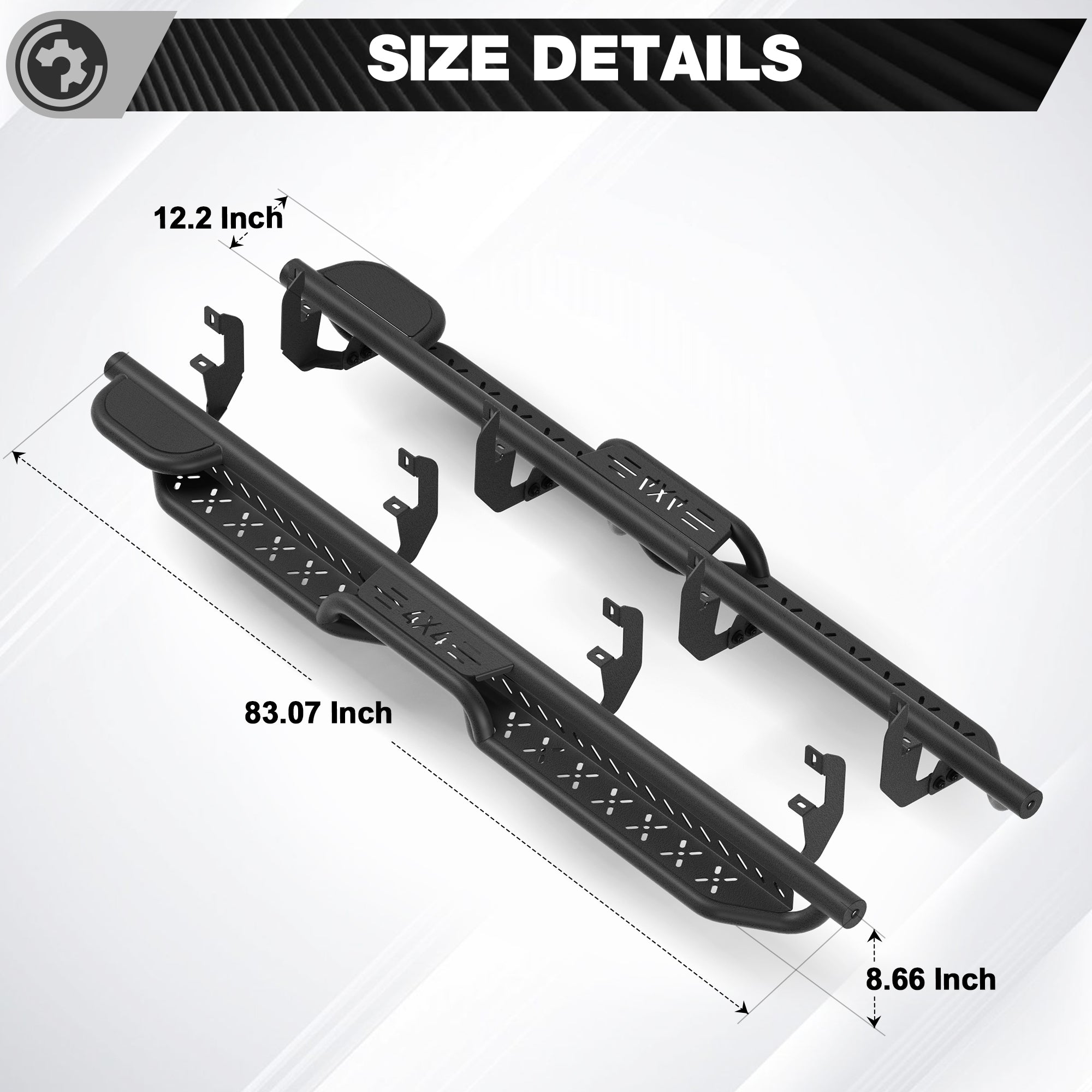 Side Steps for 2019-2025 Chevy Silverado & GMC Sierra 1500, 2020-2025 Silverado/Sierra 2500 3500