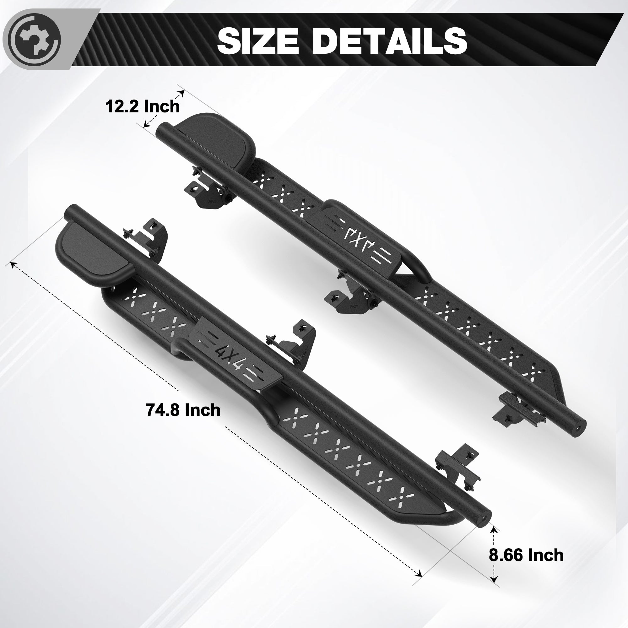 Jeep JL Running Boards Fits 2019-2025 Jeep Wrangler JL Unlimited