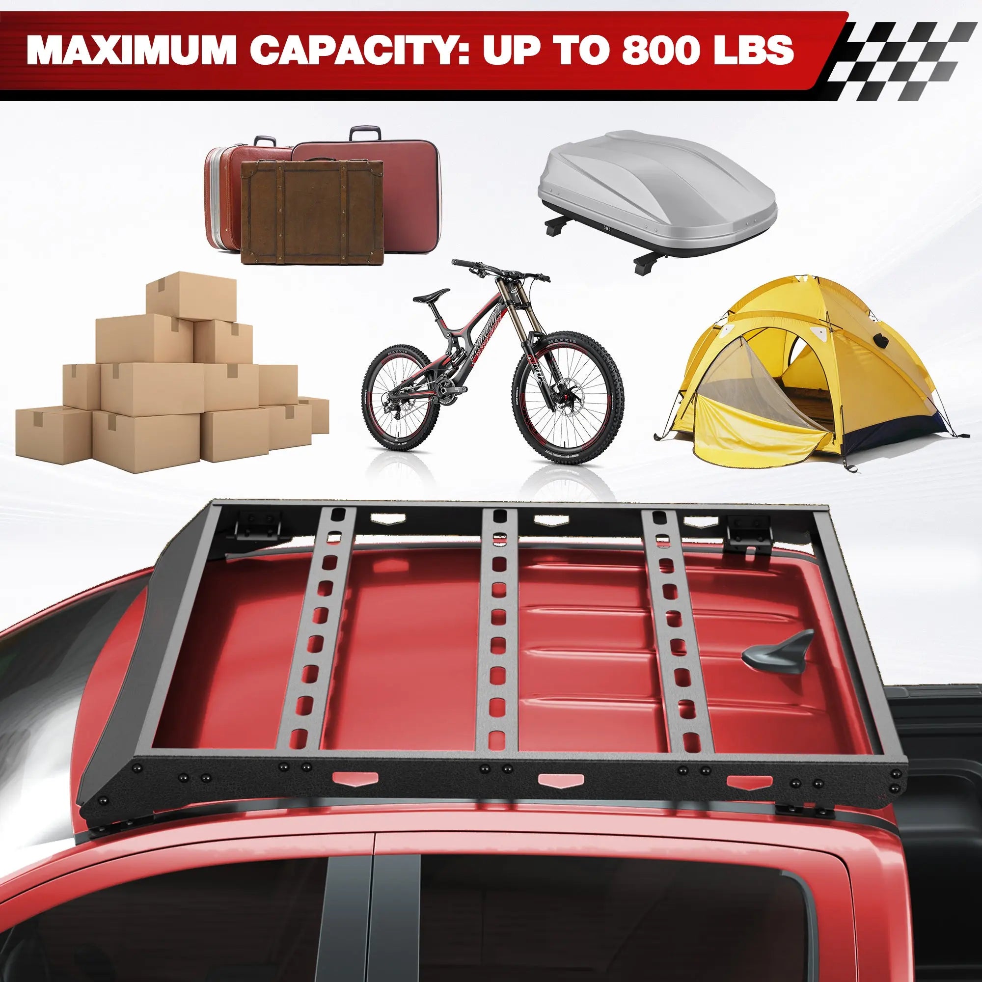 Ranger Roof Rack Compatible with 2019 2020 2021 2022 2023 2024 2025 Ford Ranger