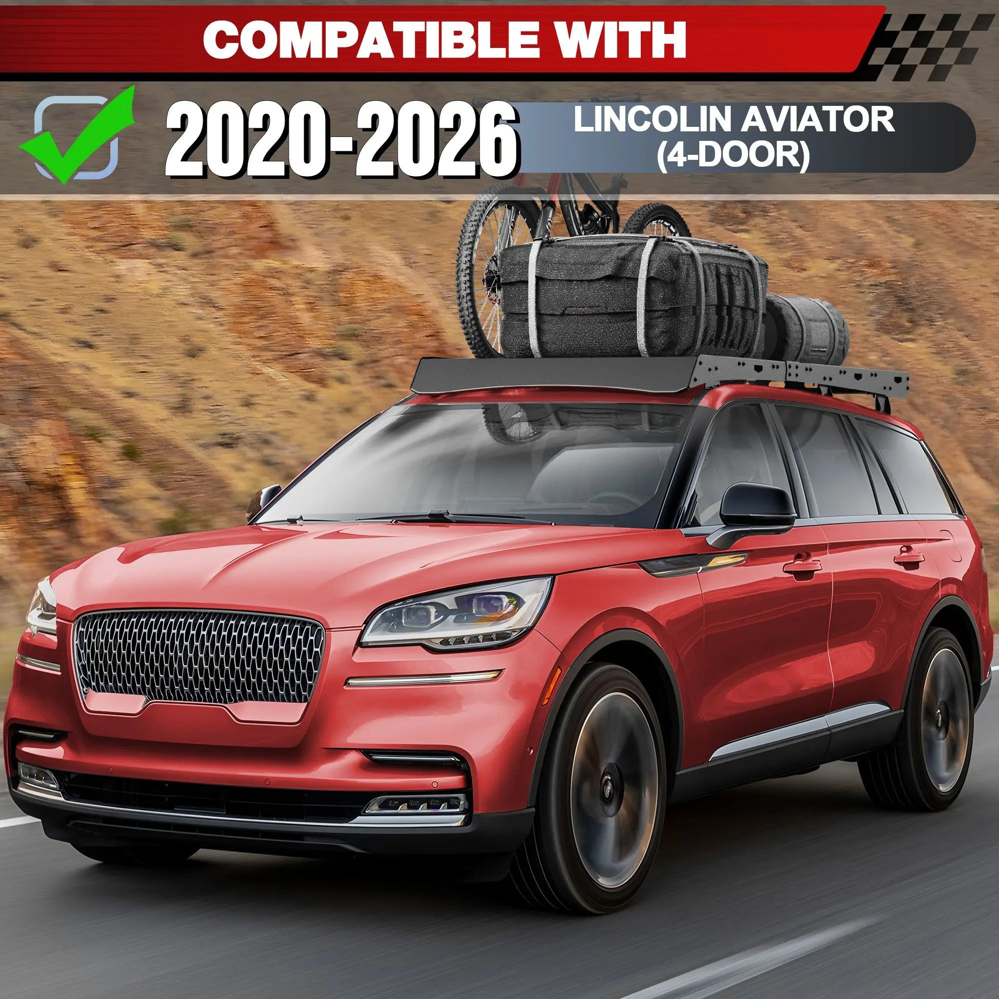 Roof Rack for 2020-2021-2022-2023-2024-2025-2026 Lincoln Aviator