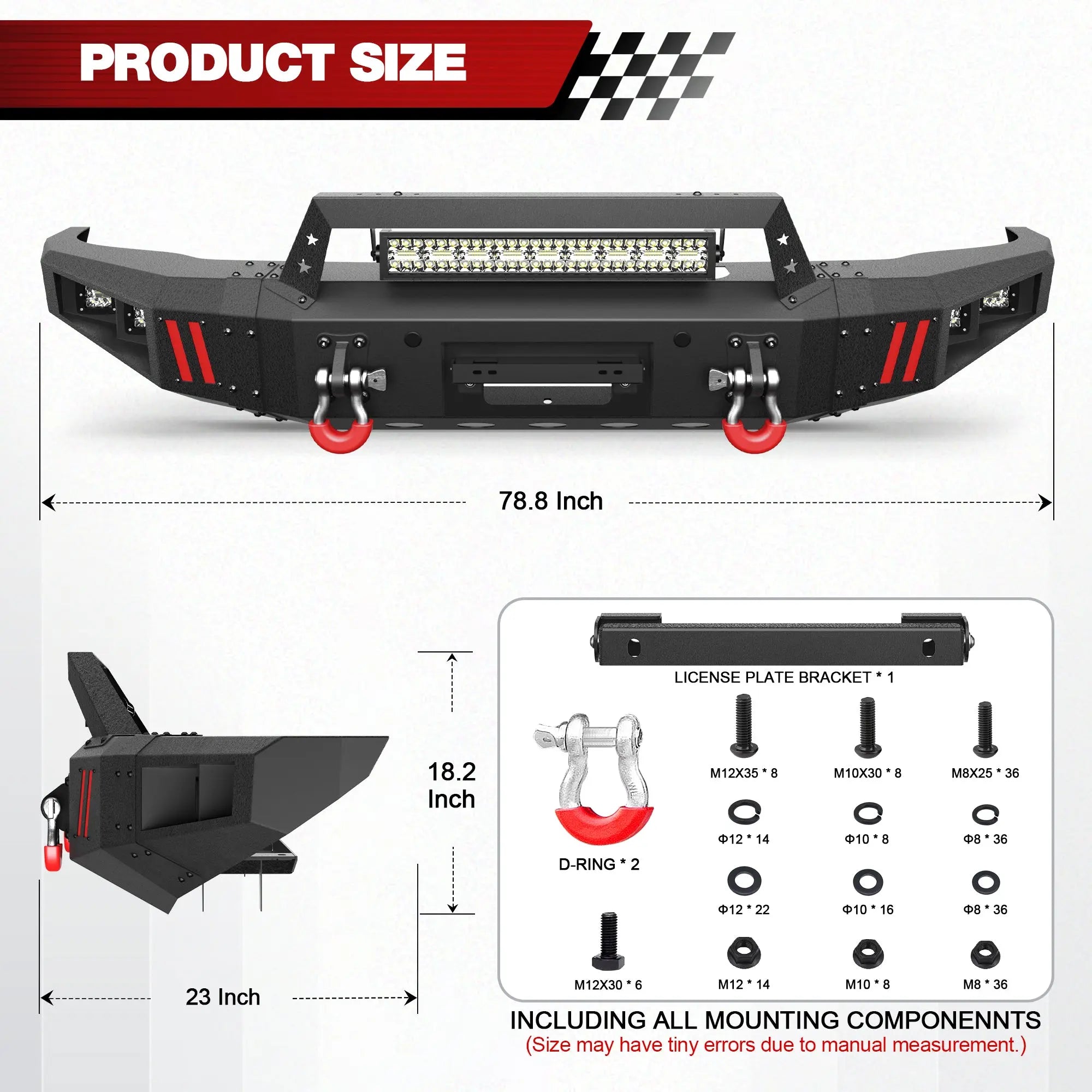04-21 Tundra Front Bumper For 2014 2015 2016 2017 2018 2019 2020 2021 Toyota Tundra