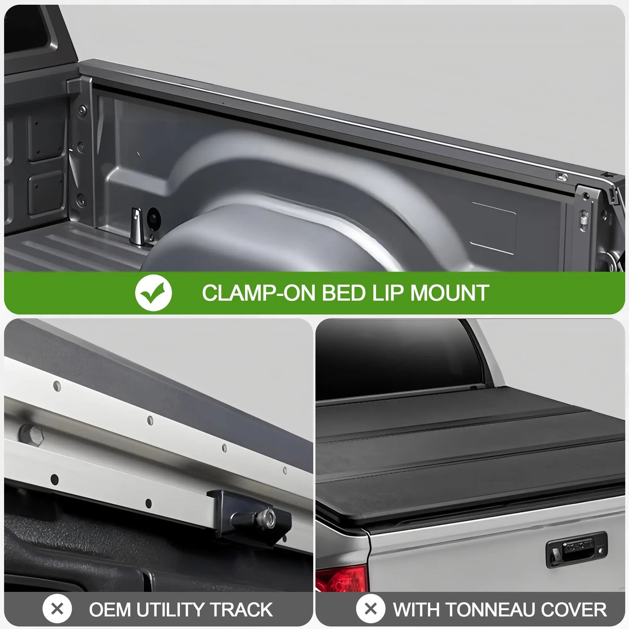 Truck Bed Rack for Full Size Pickup Trucks Without Bed Rails