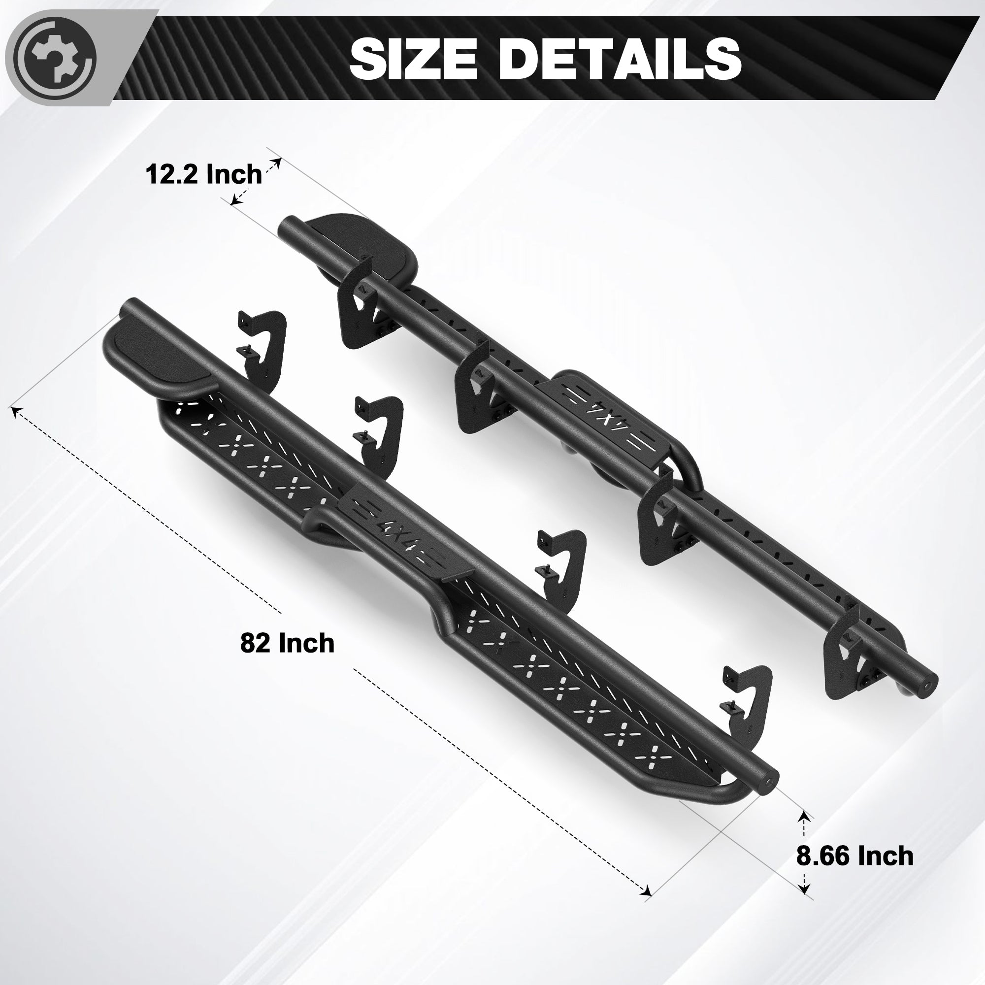 Suburban Running Boards Side Step Compatible for Chevy Suburban 2006-2020,GMC Yukon XL 2006-2020