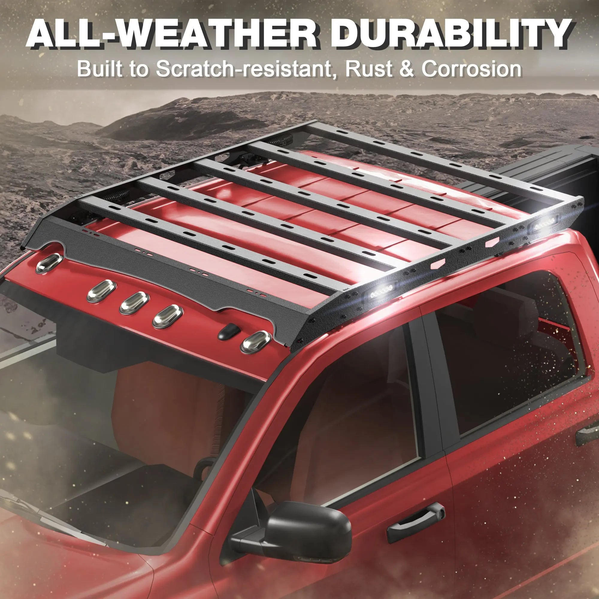 Longsun Ram 2500 Roof Rack Rooftop Cargo Rack for 2010-2018 RAM 2500 Crew Cab