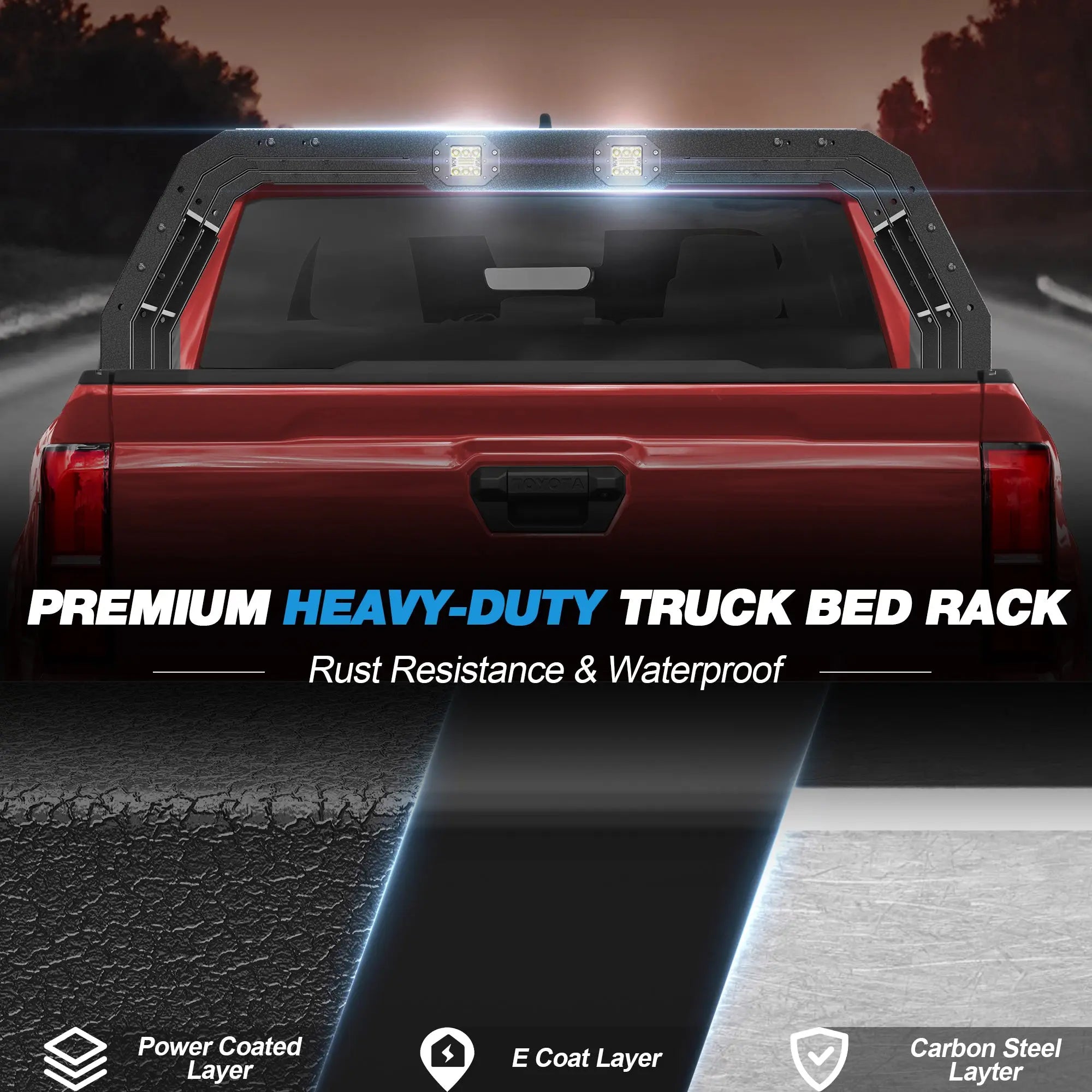 Tacoma Overland Bed Rack 17.3