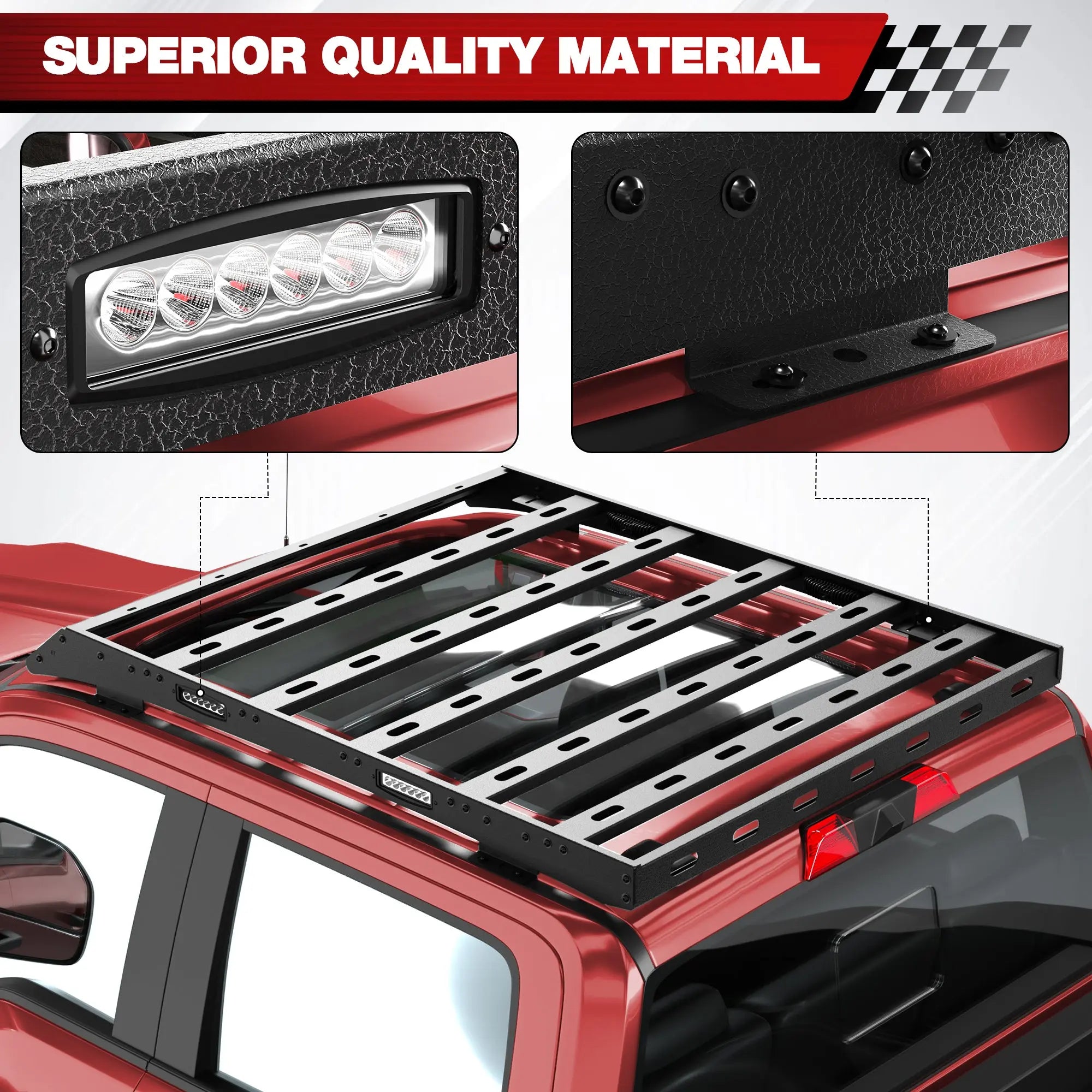 F250 Roof Rack for 2023-2024-2025 Ford F250 F350 F450 Super Duty Crew Cab