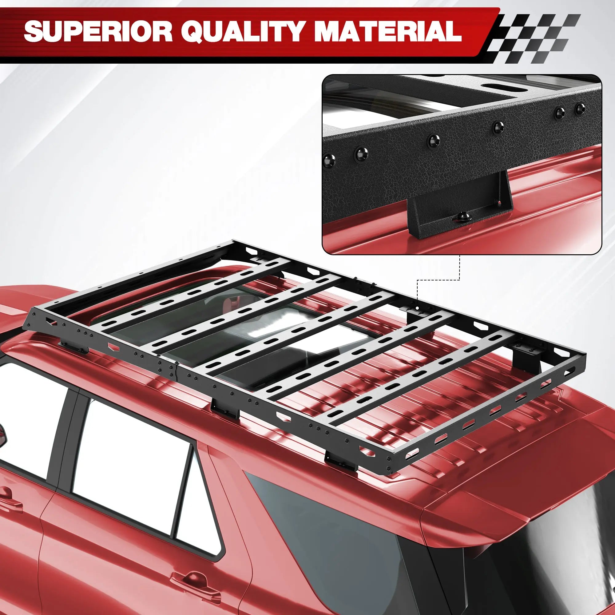 Explorer Roof Rack Rooftop Cargo Carrier Compatible for Ford Explorer 2020 2021 2022 2023 2024