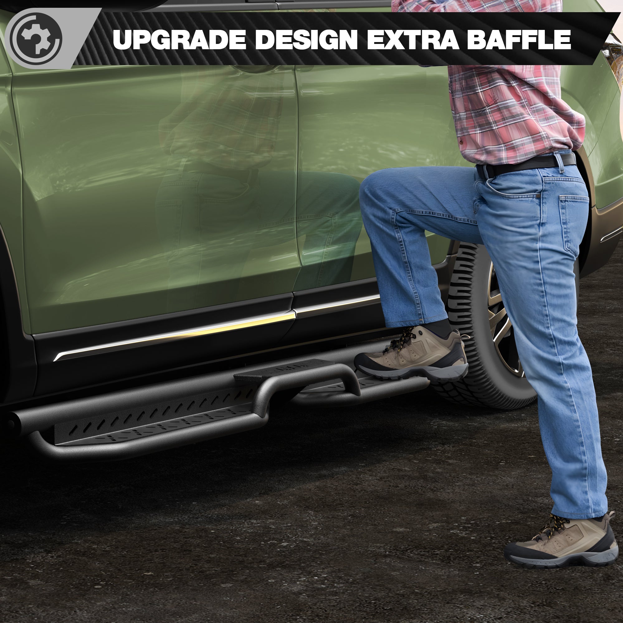 Running Boards Side Steps for Honda Pilot 2016-2022 Bolt-On Design for Easy Access