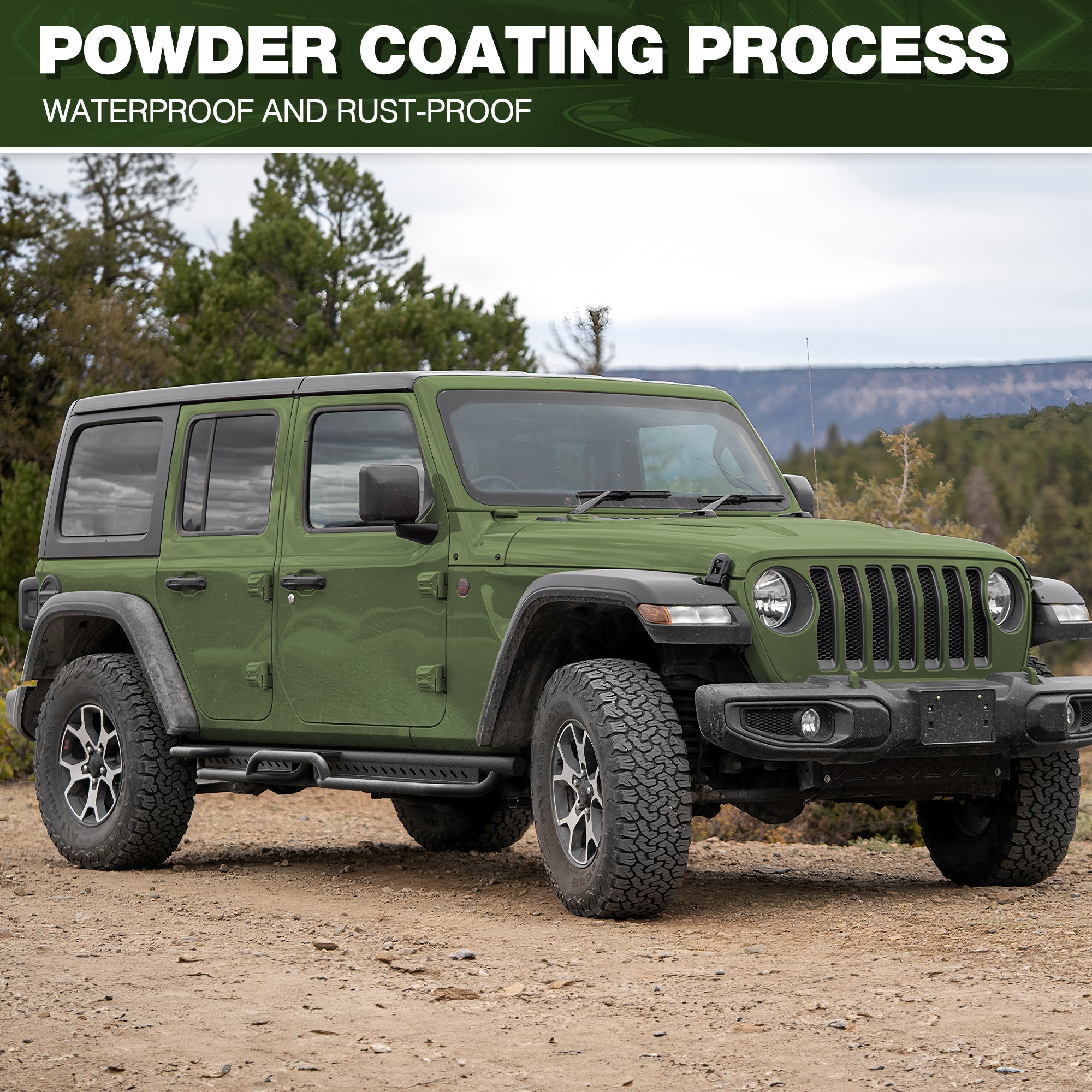 Jeep JL Running Boards Fits 2019-2025 Jeep Wrangler JL Unlimited