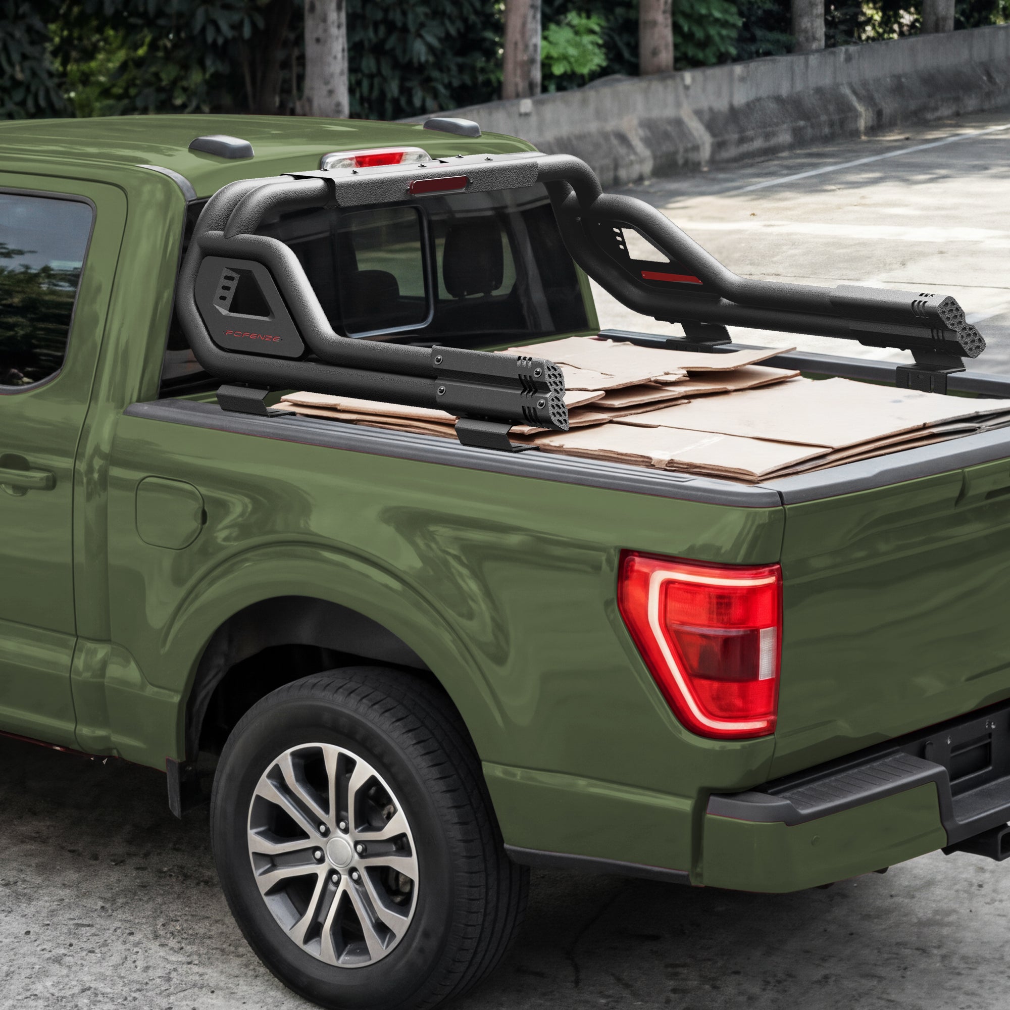 Adjustable Roll Bar for Full-Size Trucks, Heavy Duty Carbon Steel Truck Bed Rack & Chase Rack Compatible with Ford F-150, F-250, F-350, Chevy Silverado, GMC Sierra, Ram, Toyota Tundra & Nissan Titan