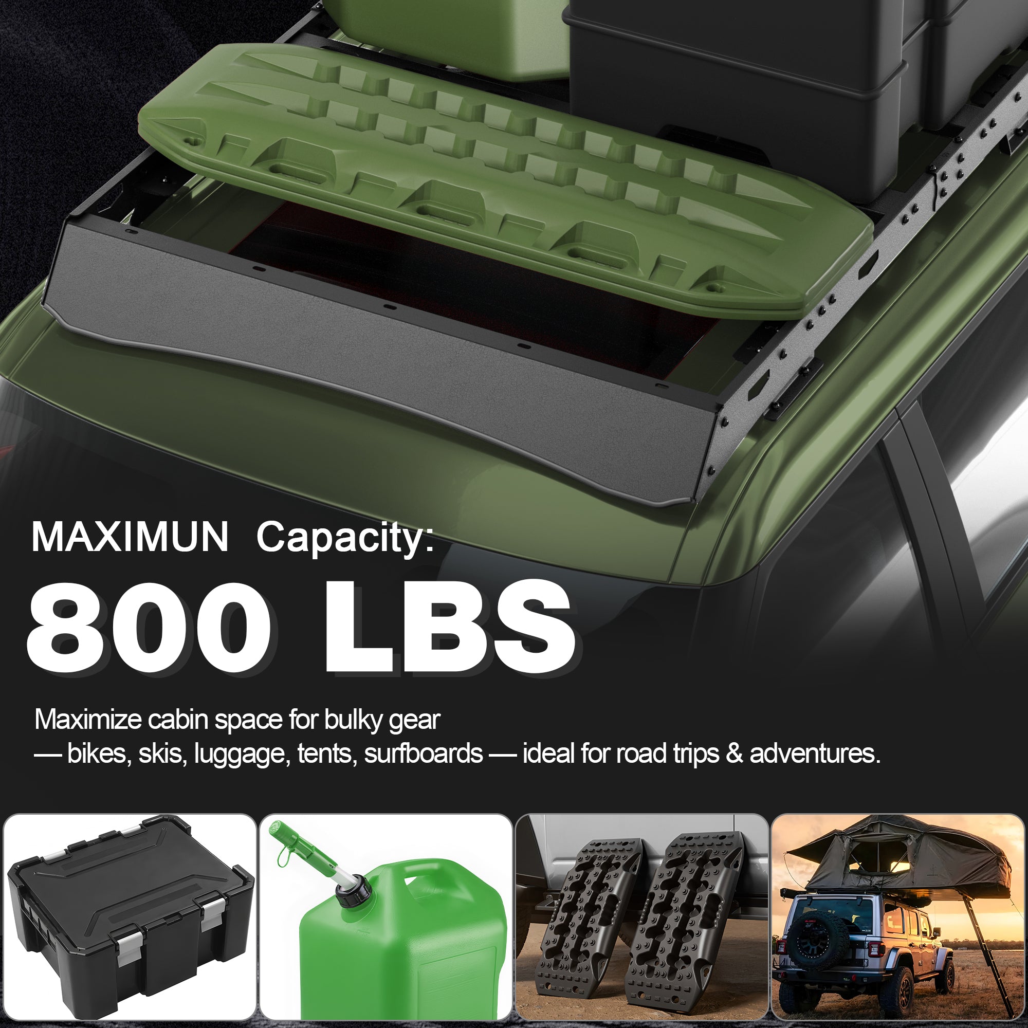 Explorer Roof Rack Rooftop Cargo Carrier Compatible for Ford Explorer 2020 2021 2022 2023 2024