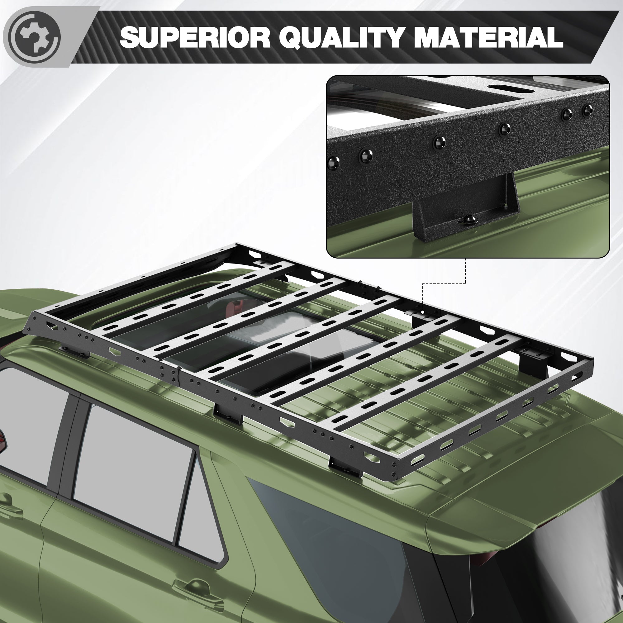 Explorer Roof Rack Rooftop Cargo Carrier Compatible for Ford Explorer 2020 2021 2022 2023 2024