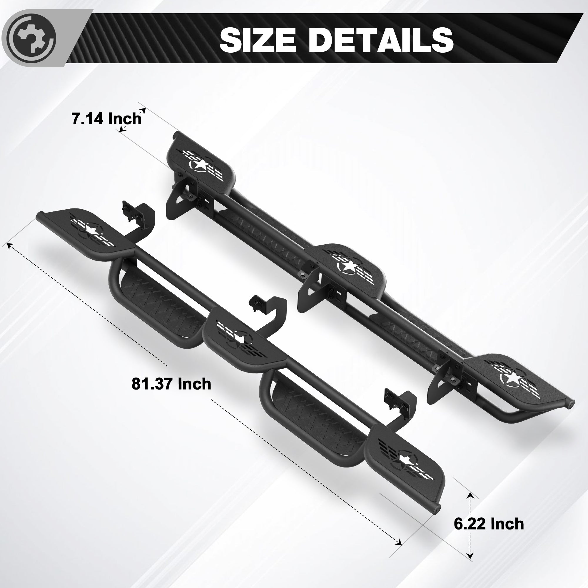 F150 Running Boards Side Steps for 2009-2014 Ford F-150 SuperCrew (4-Door)